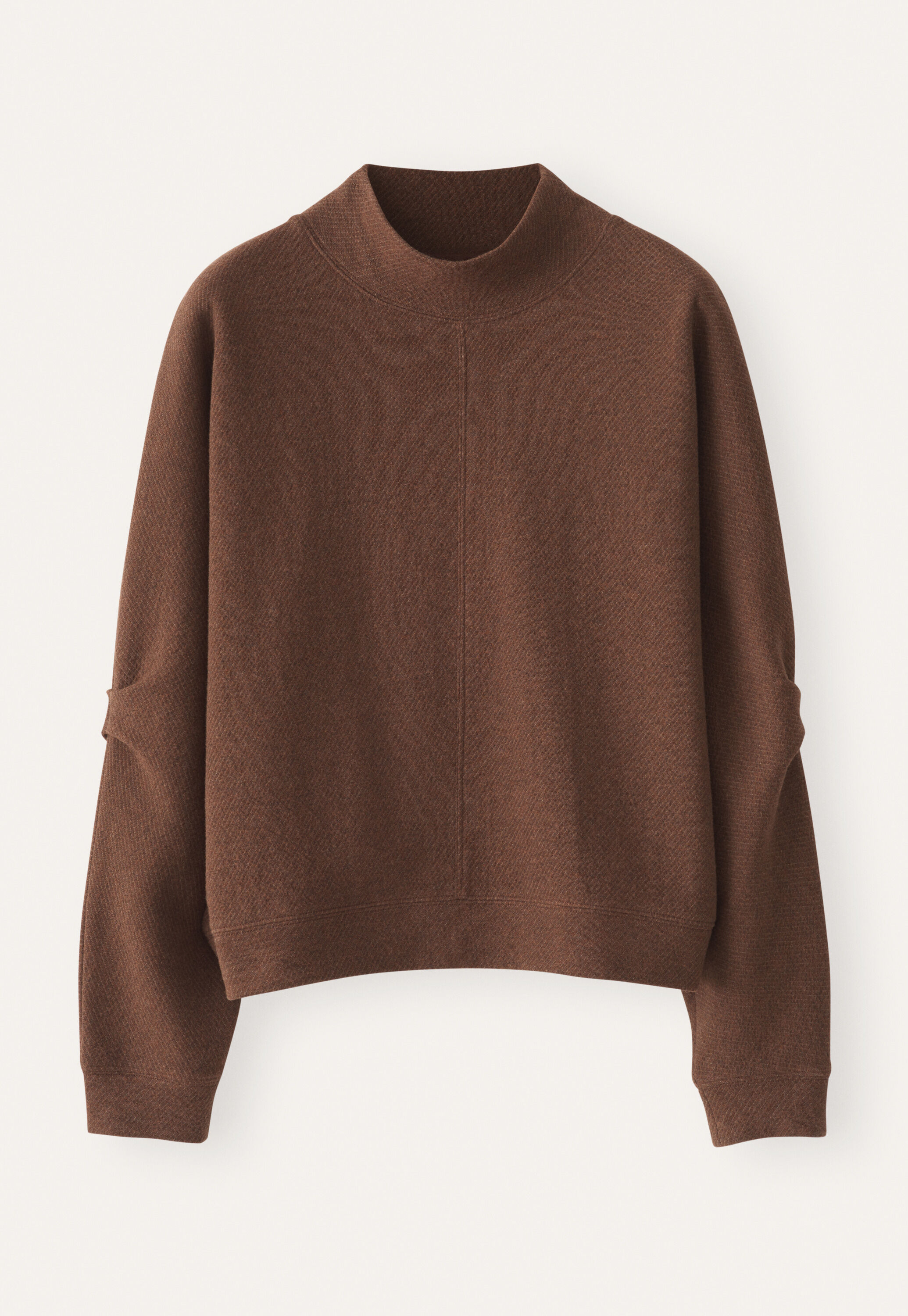 Tuck sleeve sweatshirt