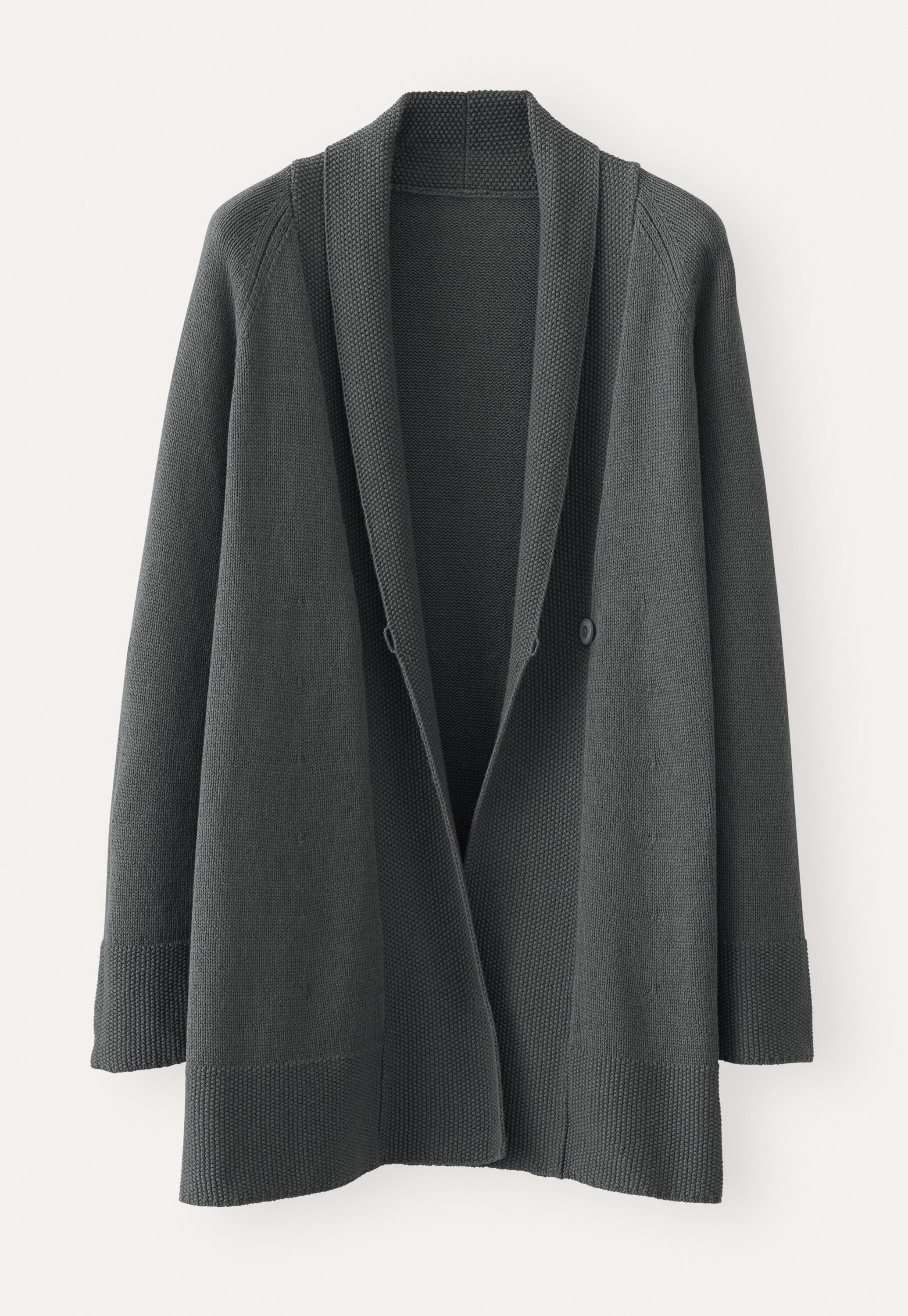 Shawl-collar cardigan