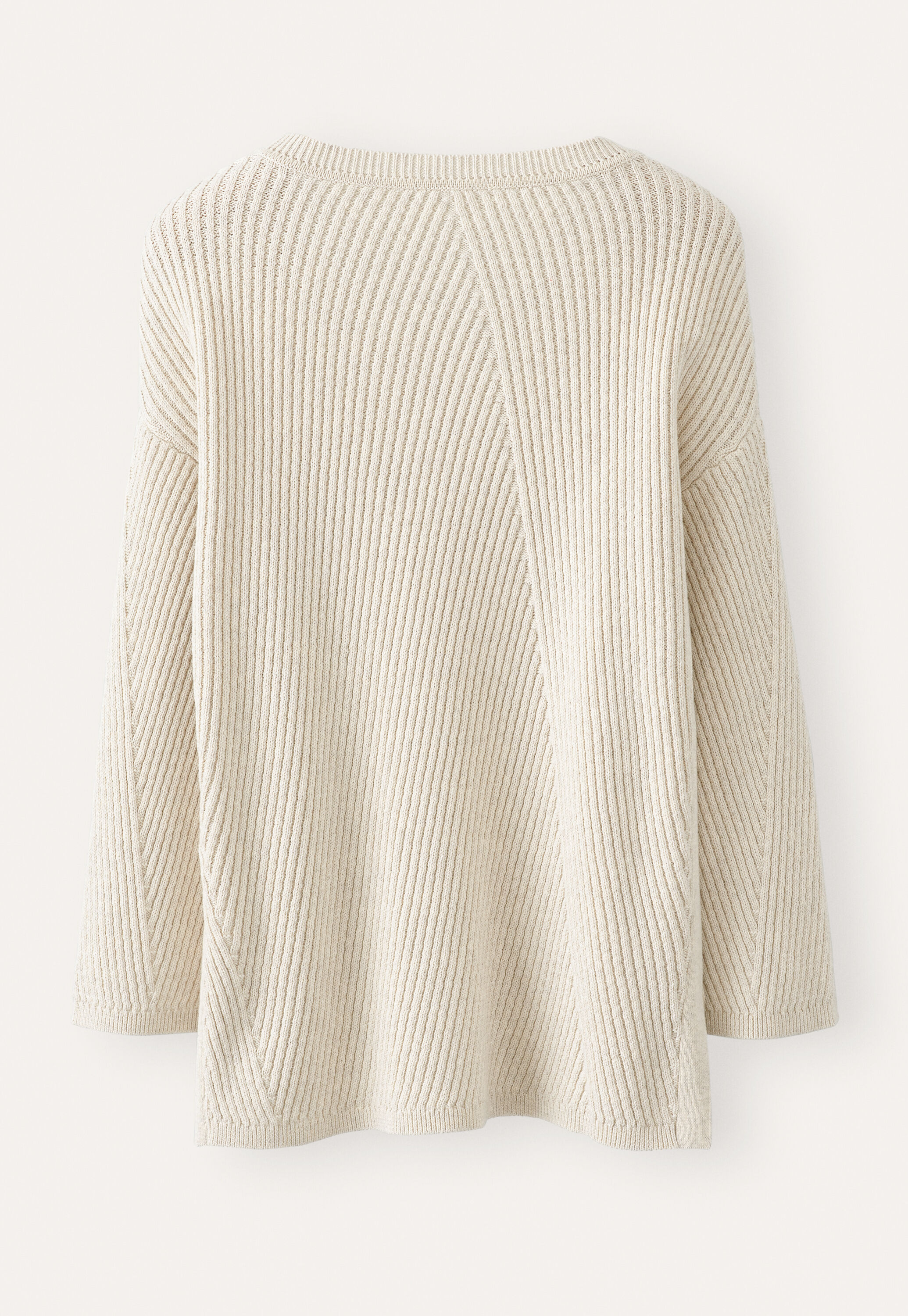 Rib-stitch sweater