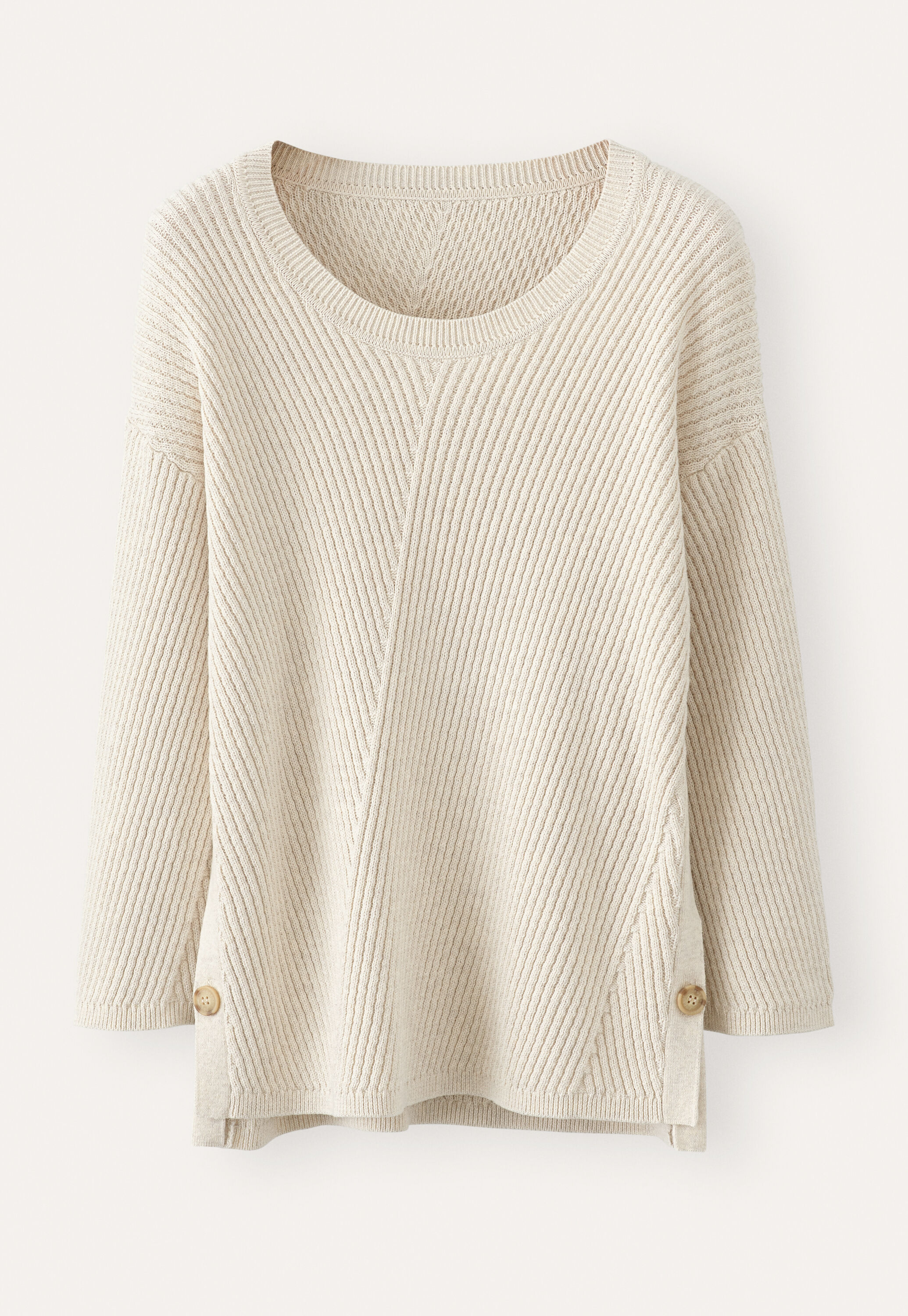 Rib-stitch sweater