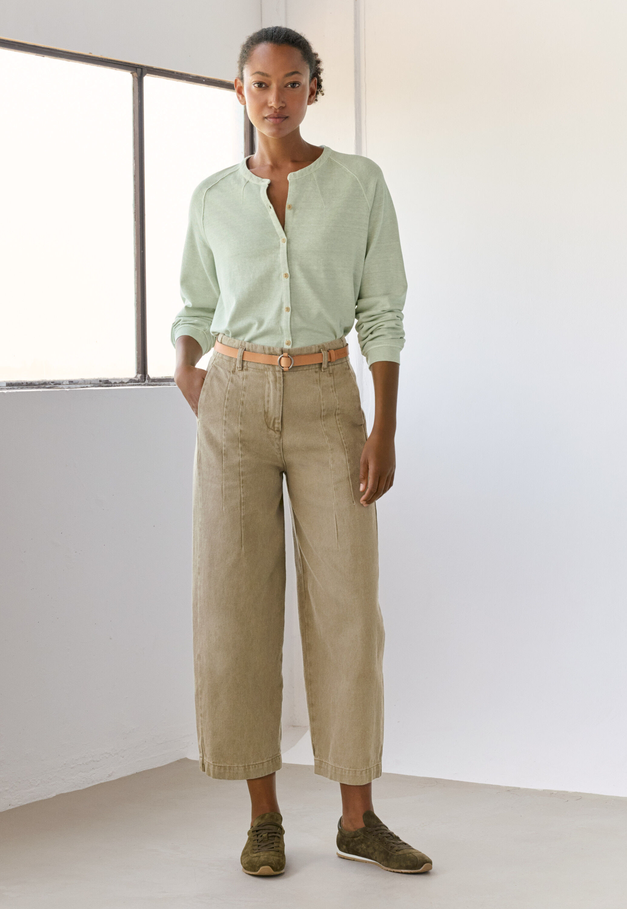 Pleat-front trousers