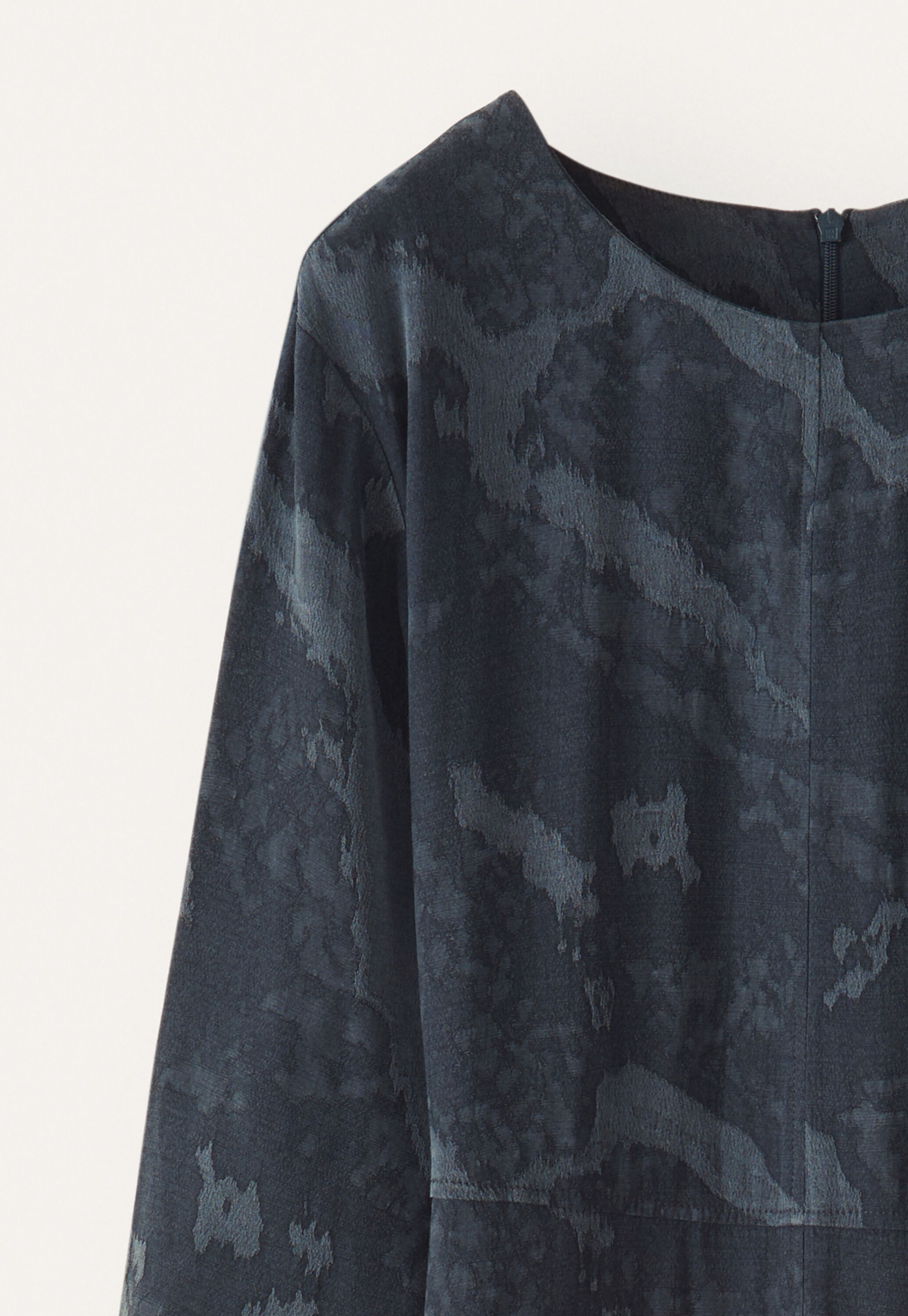 Jacquard dress, Petrol slate, large