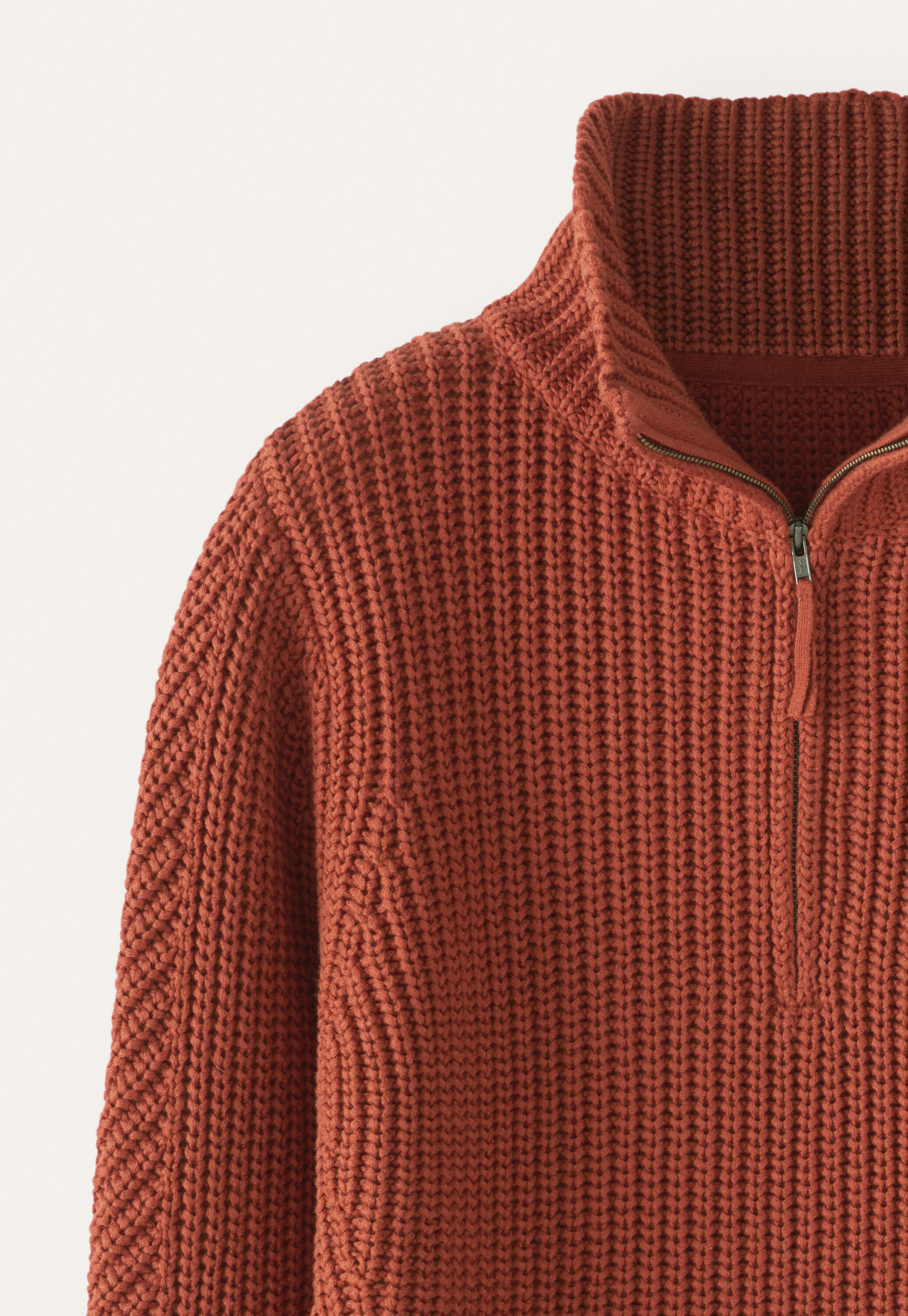 Zip-neck sweater