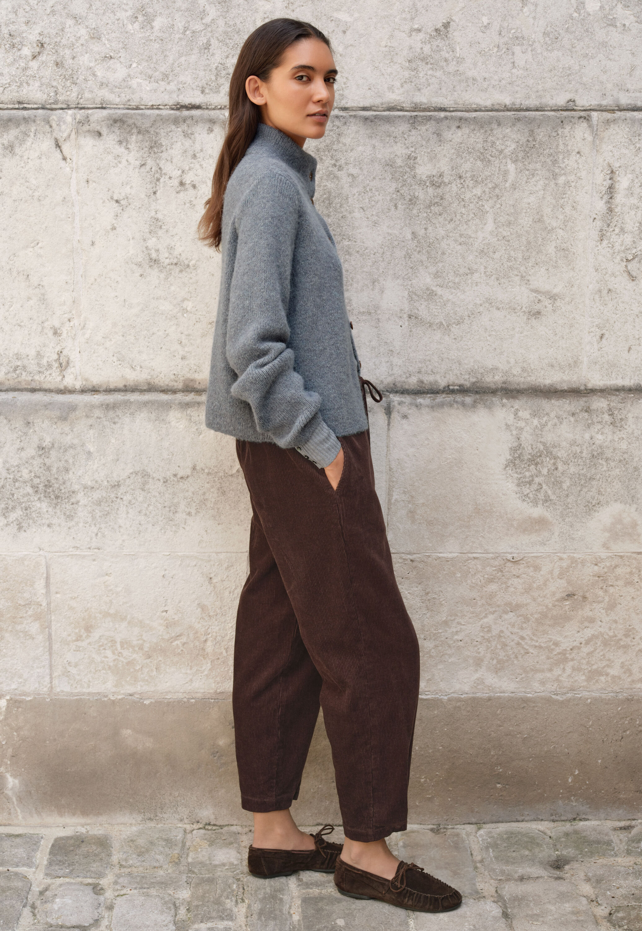 Pleat-front trousers