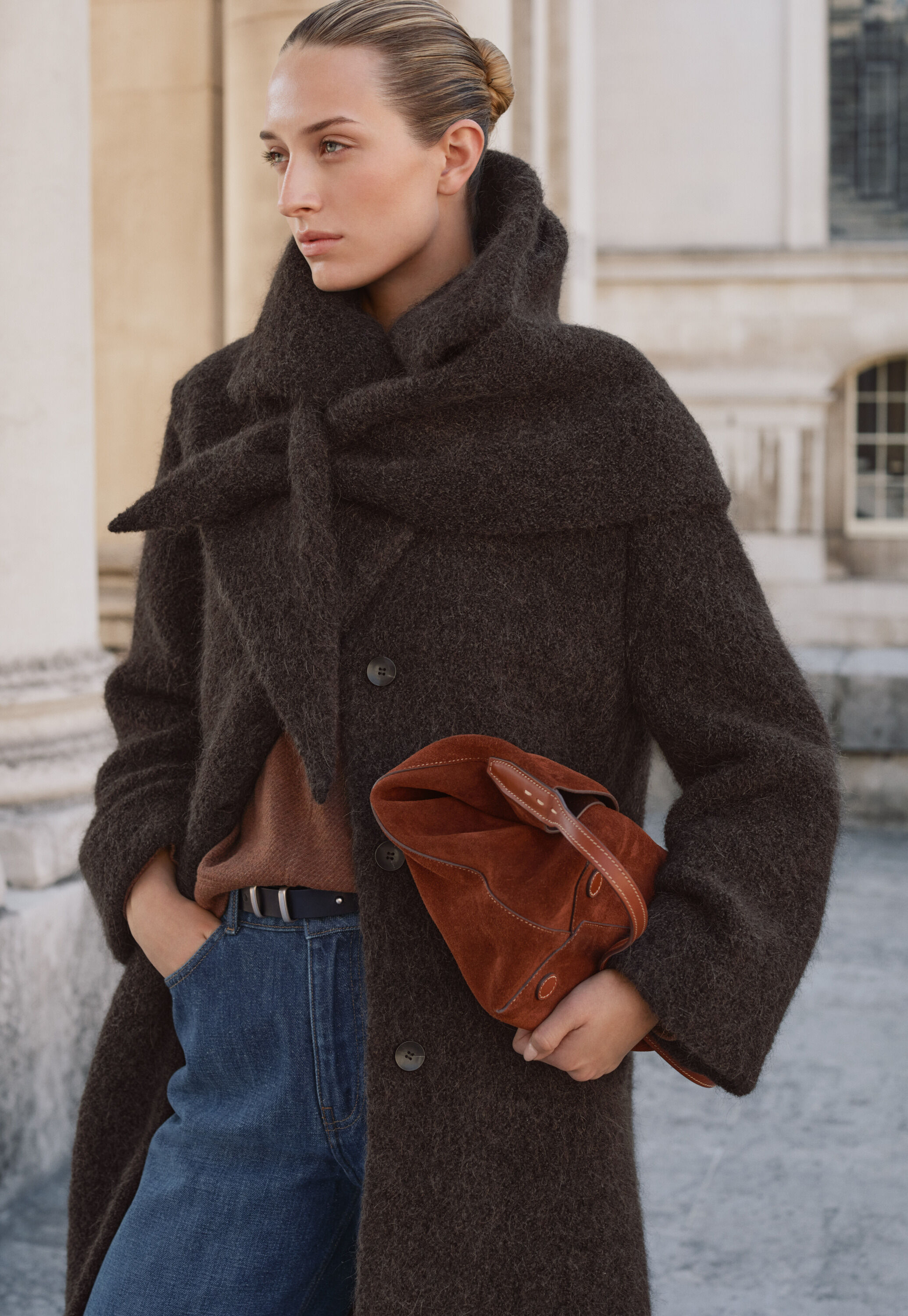 Bucket bag, Chestnut, large