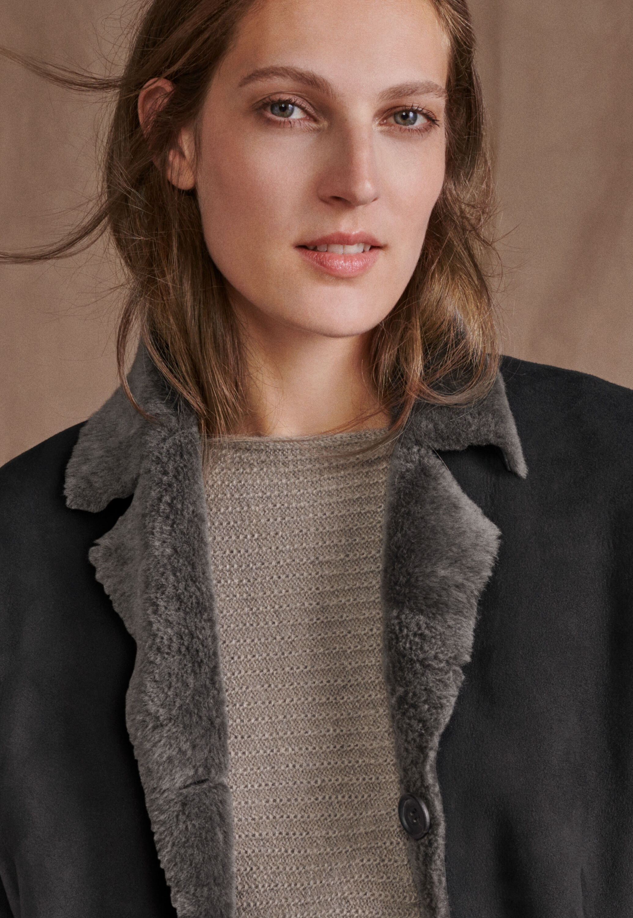 Sheepskin coat