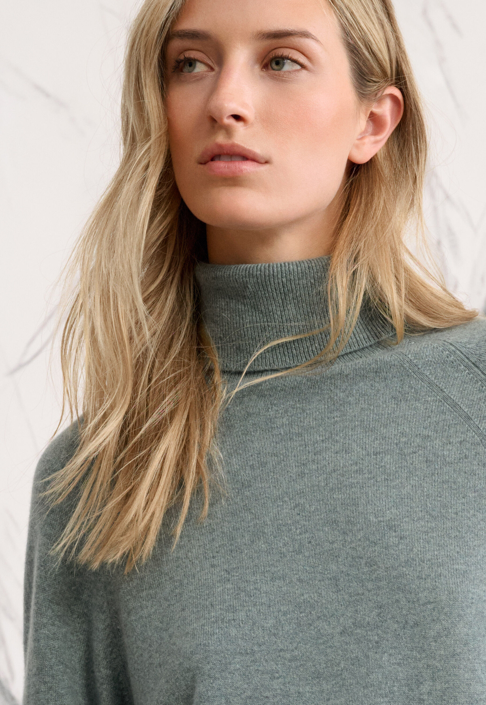 Roll-neck sweater, Lagoon, large