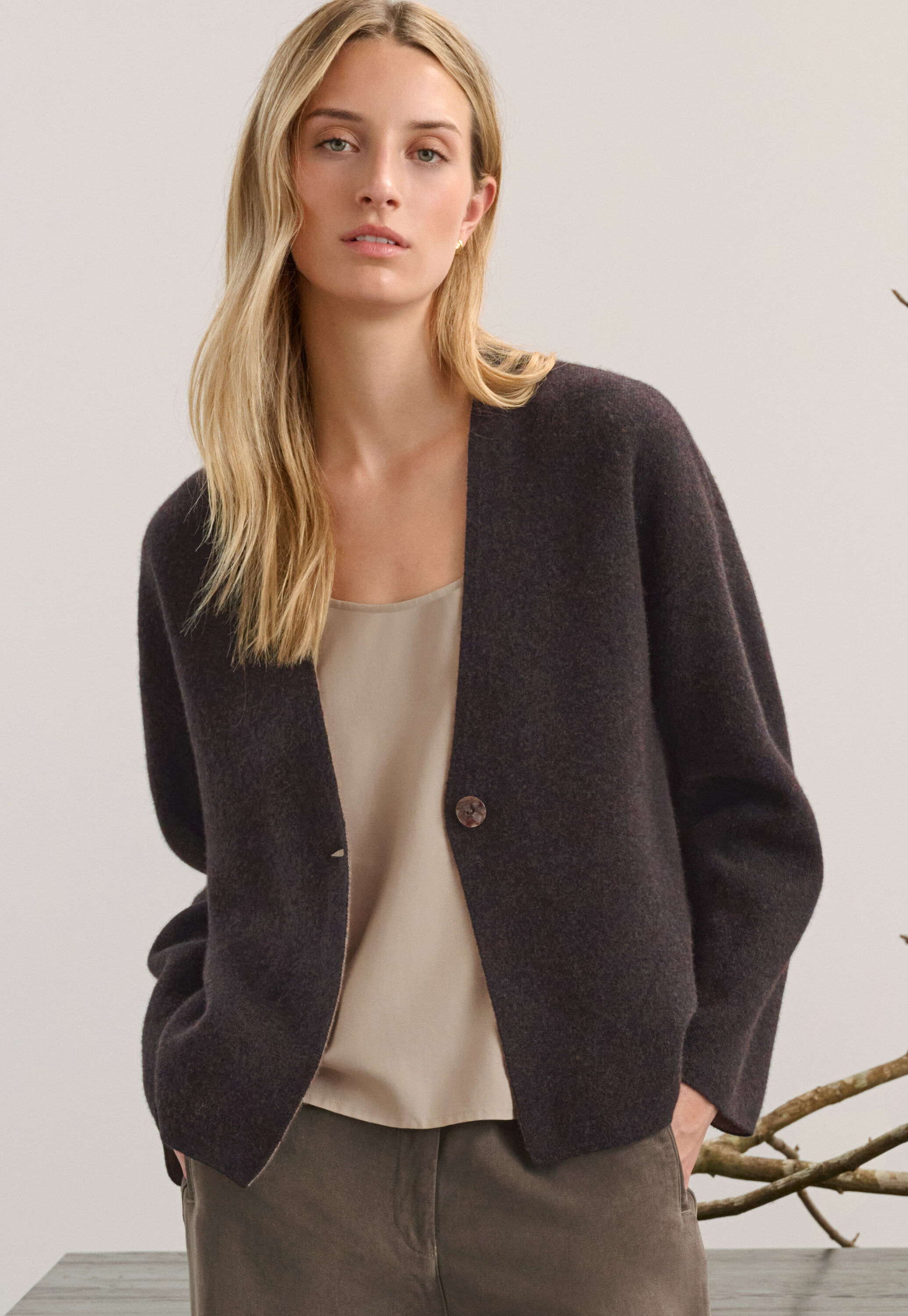 Funnel-neck sweater