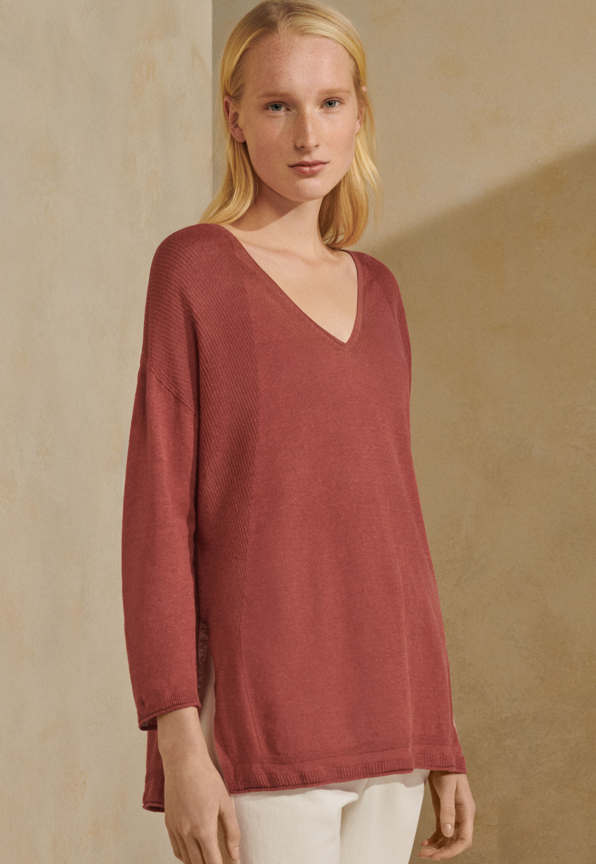 V-neck sweater
