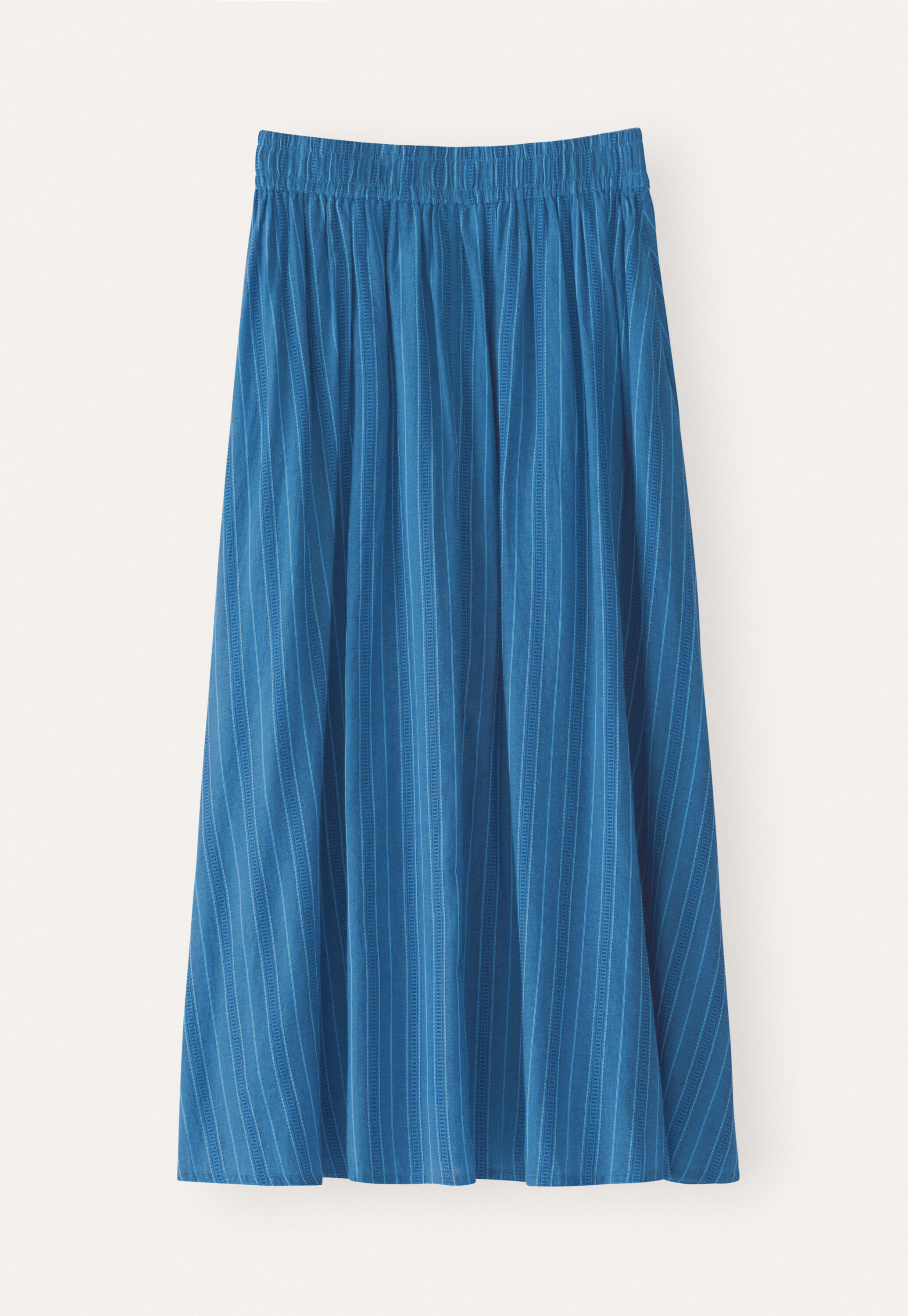 Long striped skirt