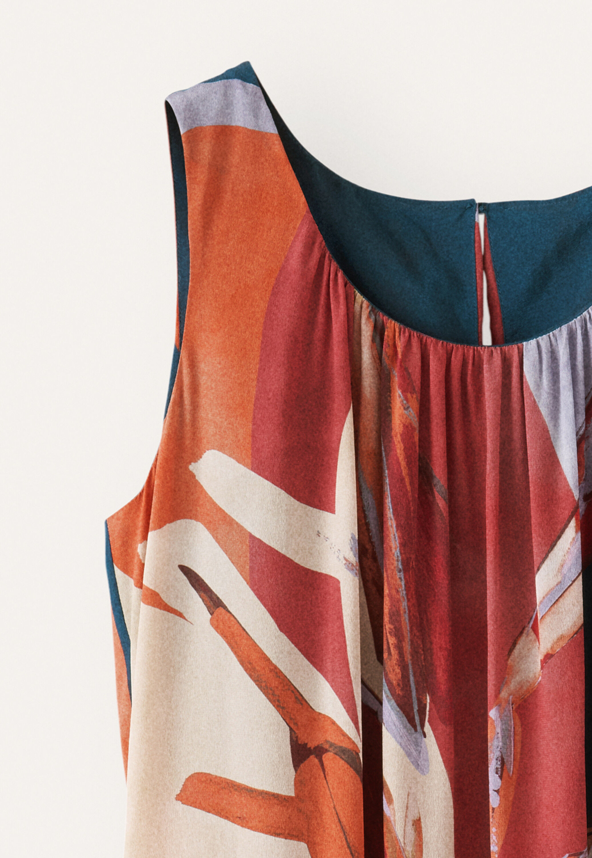 Printed sleeveless dress