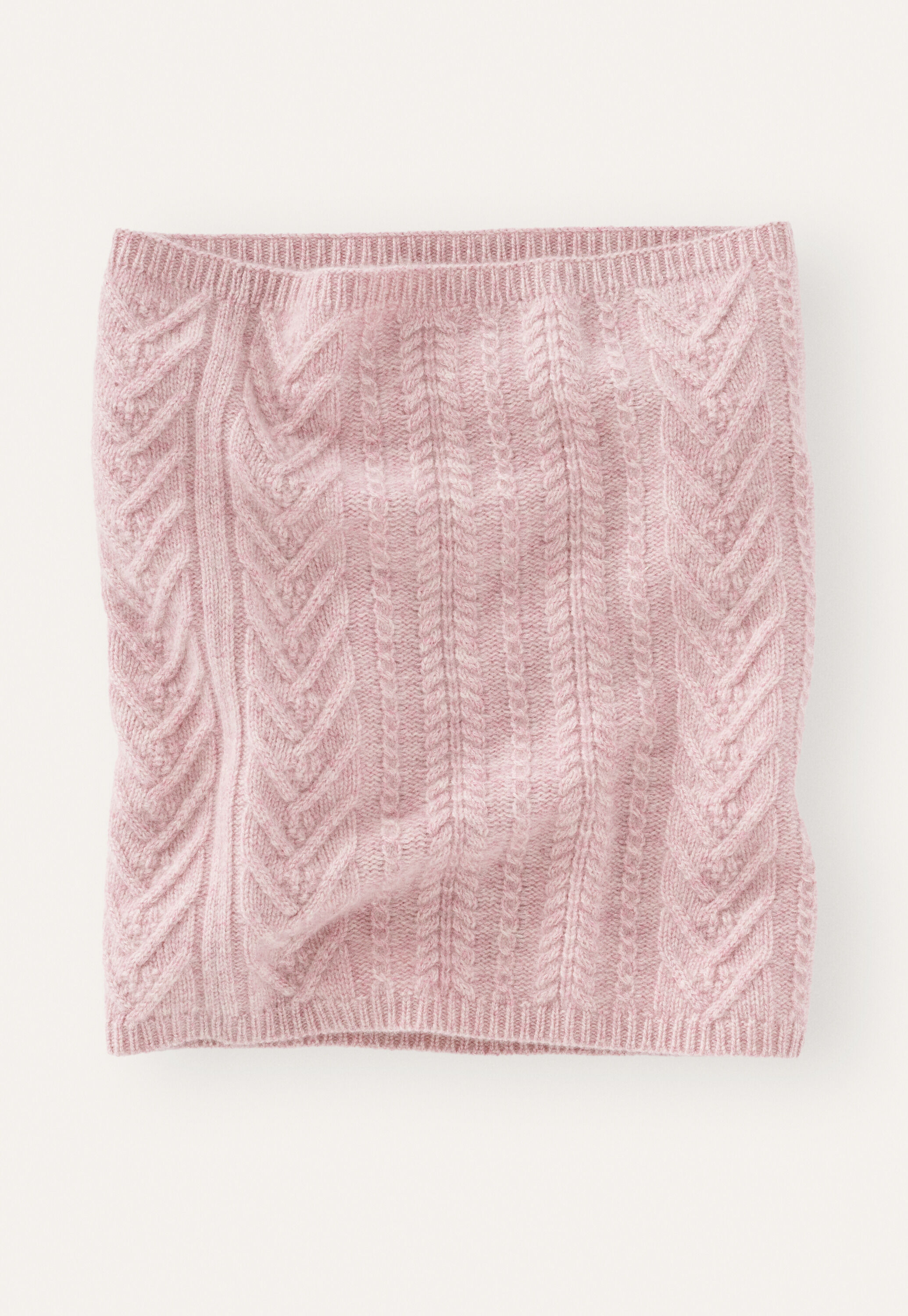 Cable snood, Soft orchid, large