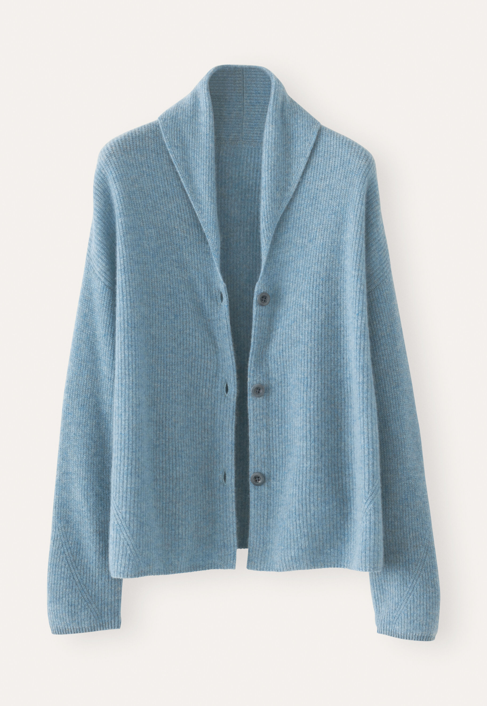 Rib-stitch cardigan