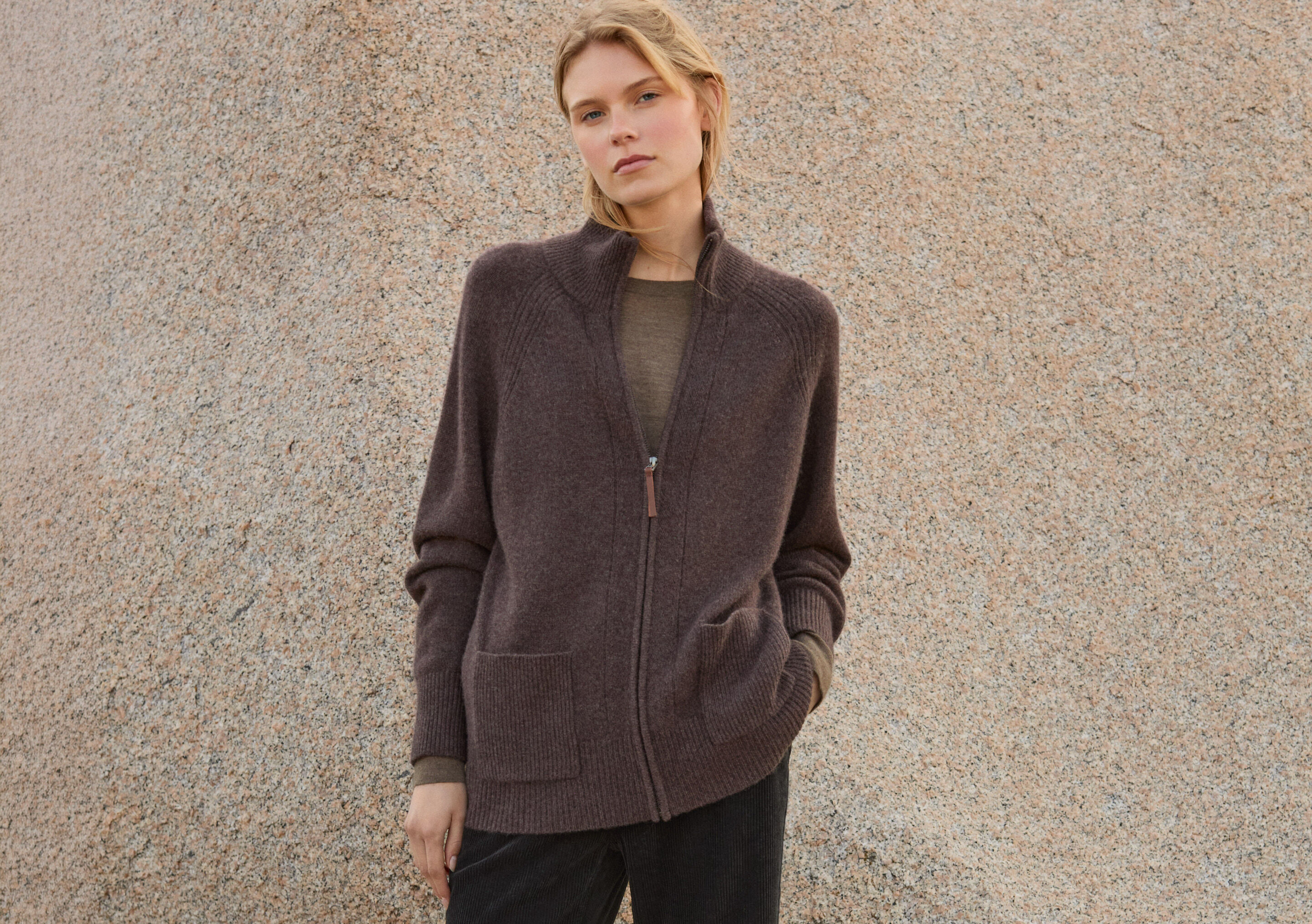 Button-through sweater