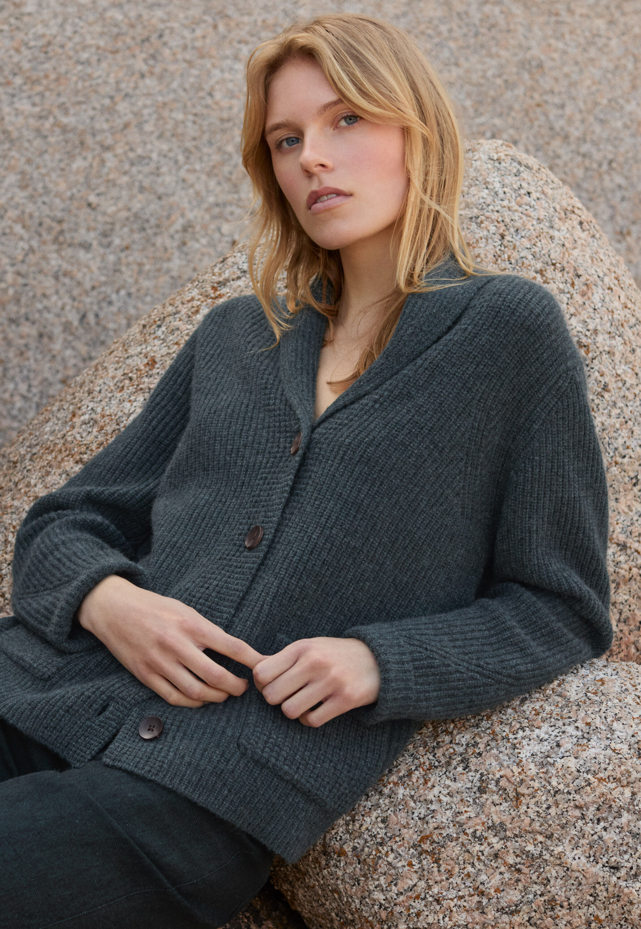 Button-through sweater