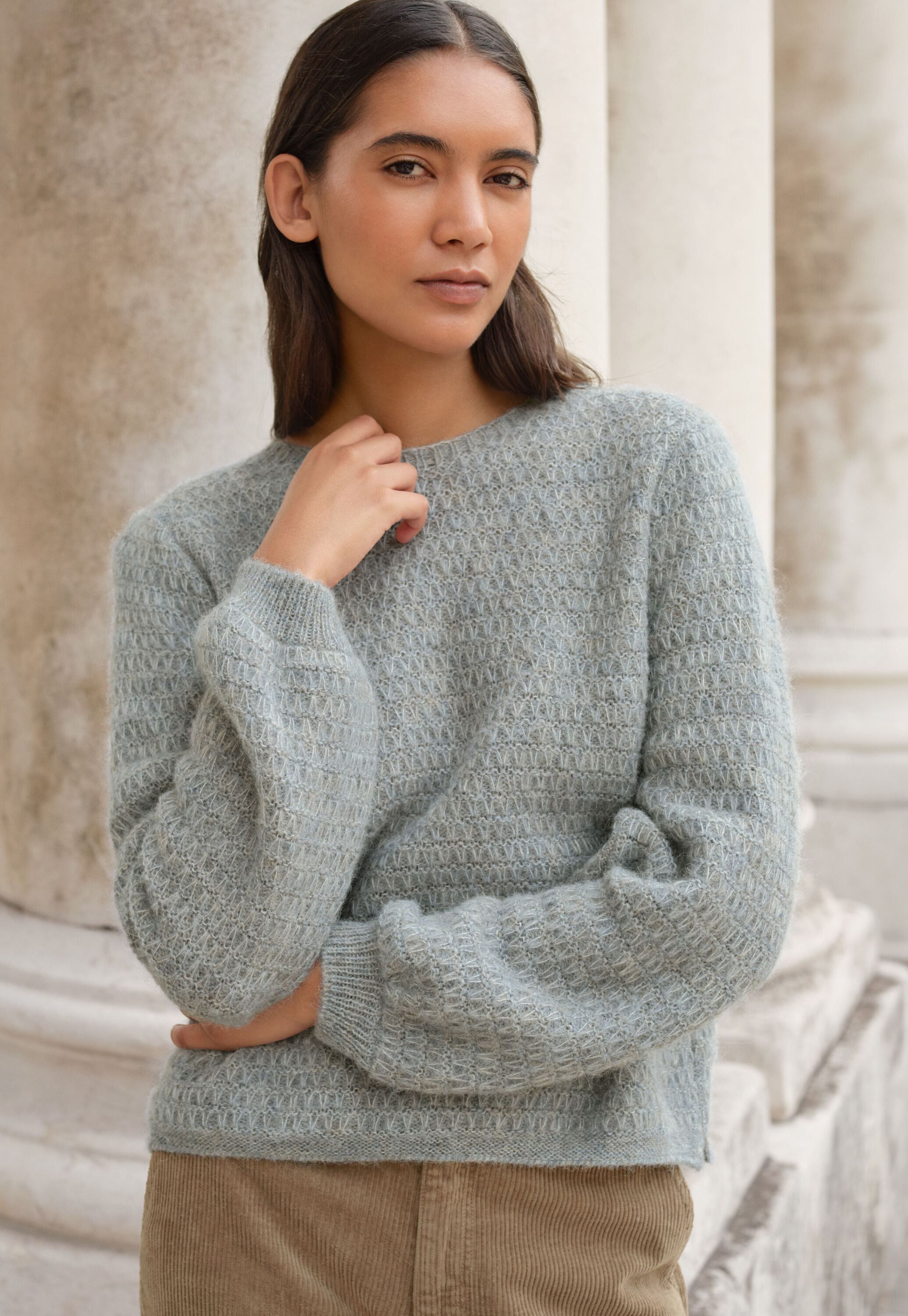 Tuck-stitch sweater