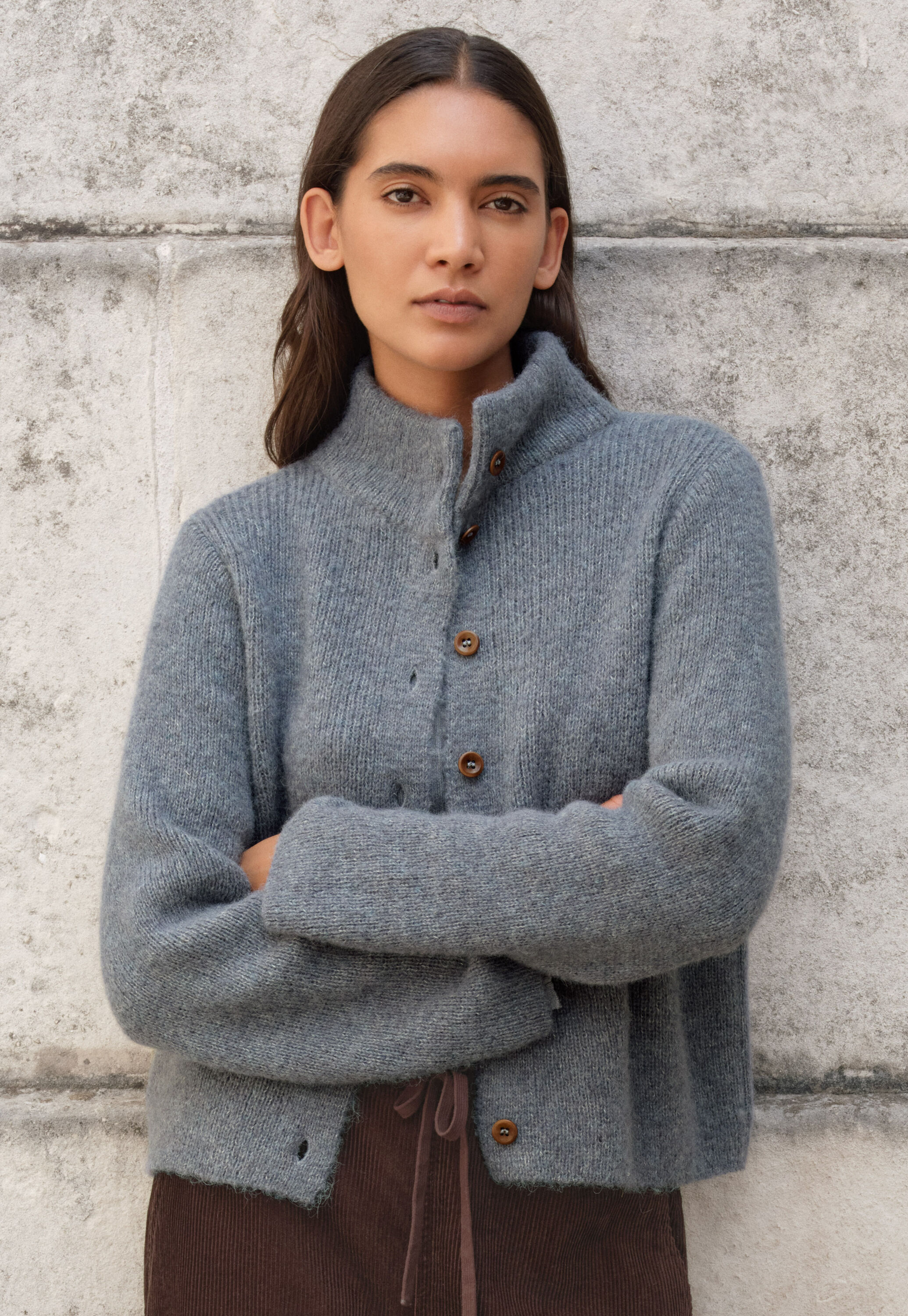 Button-through sweater