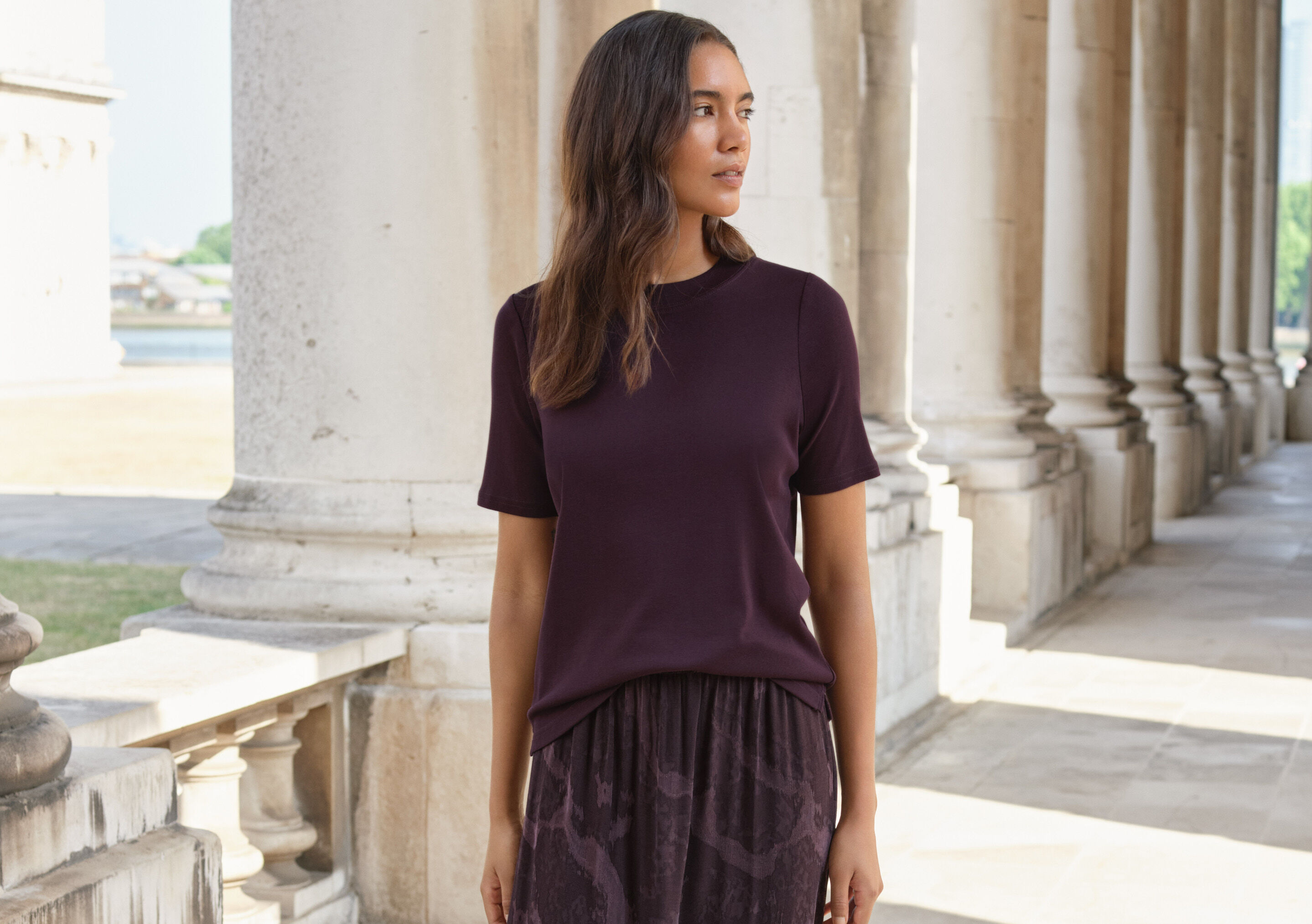 Silk & cotton T-shirt