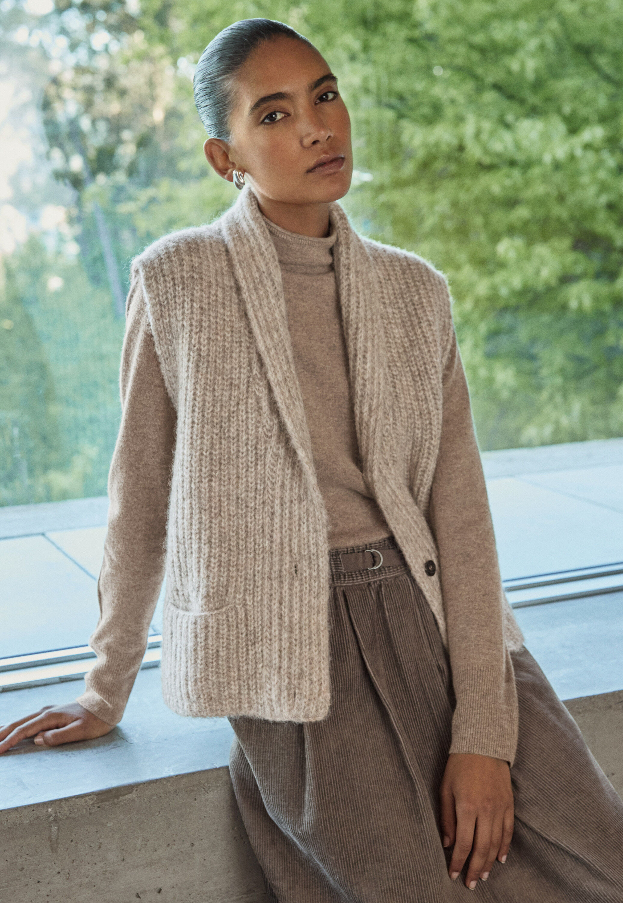 Button-through sweater