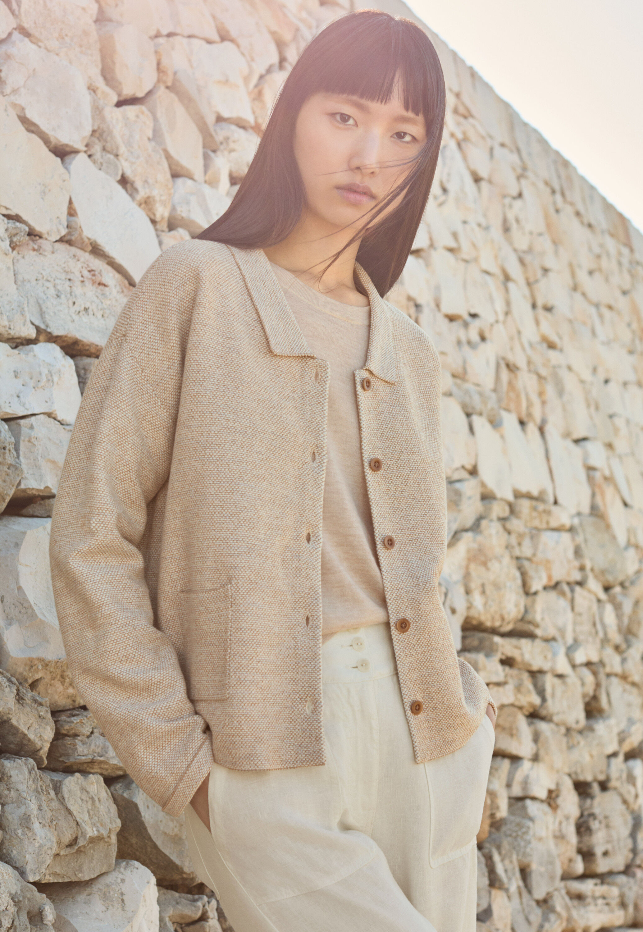 Edge-to-edge cardigan