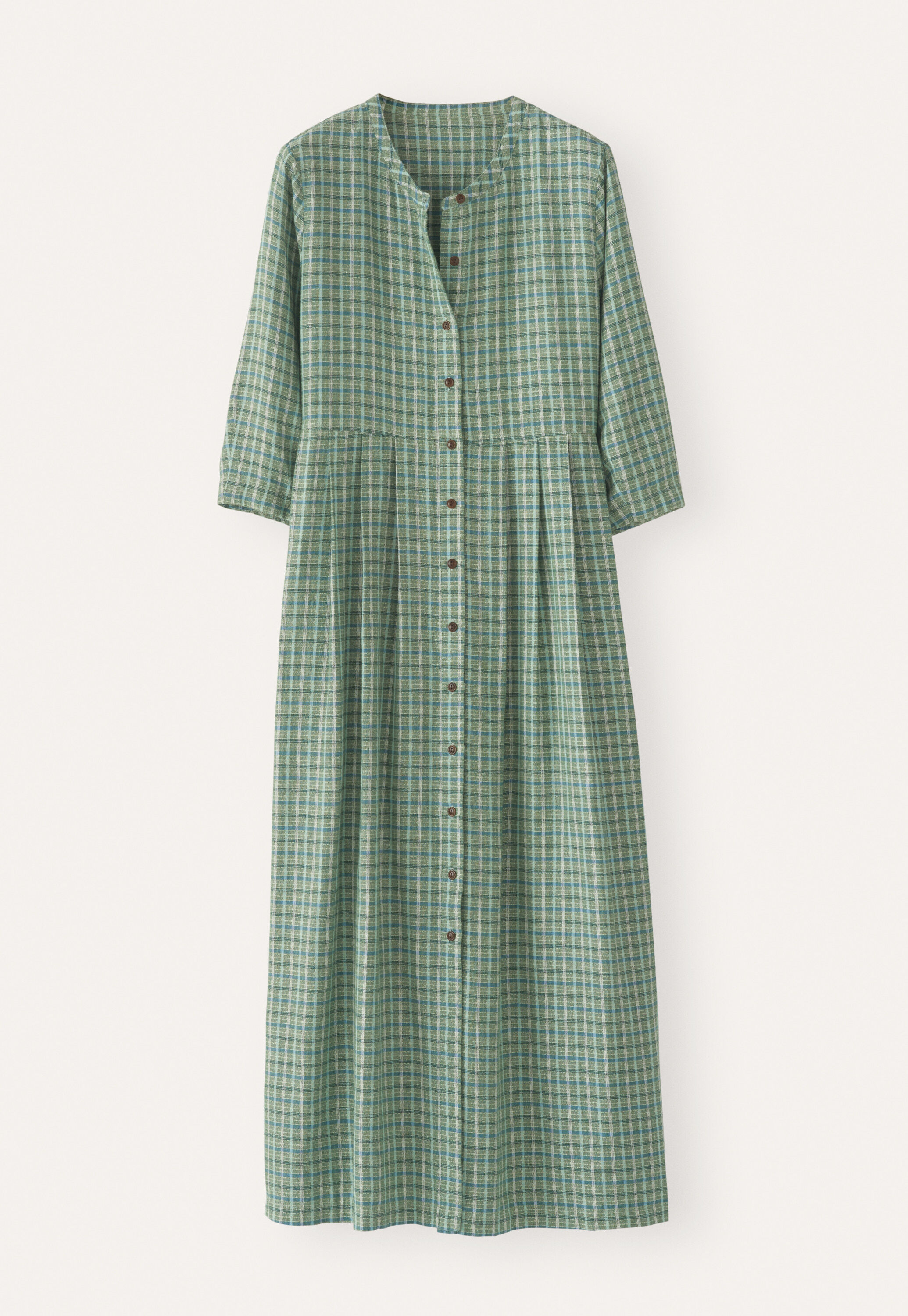 Long checked dress