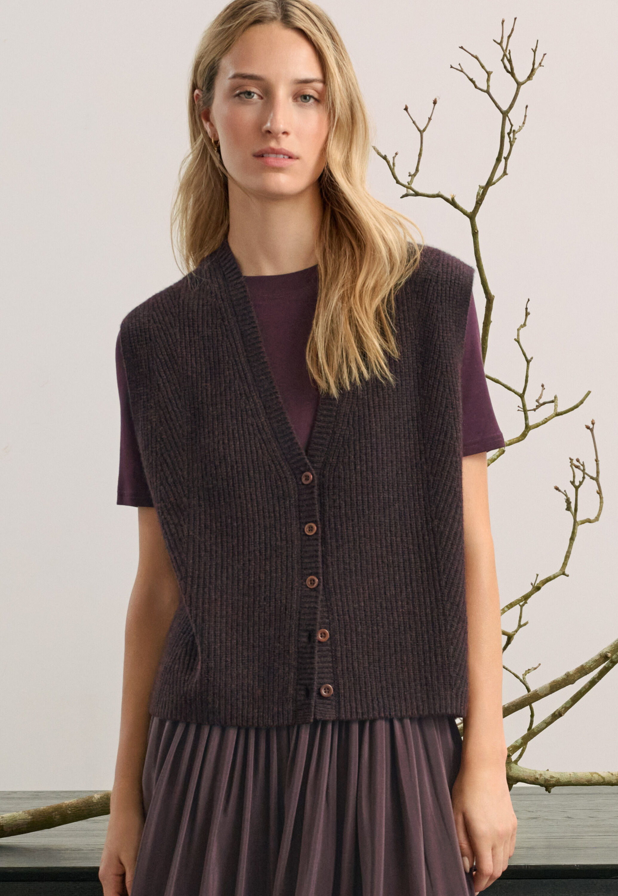 Button-through sweater