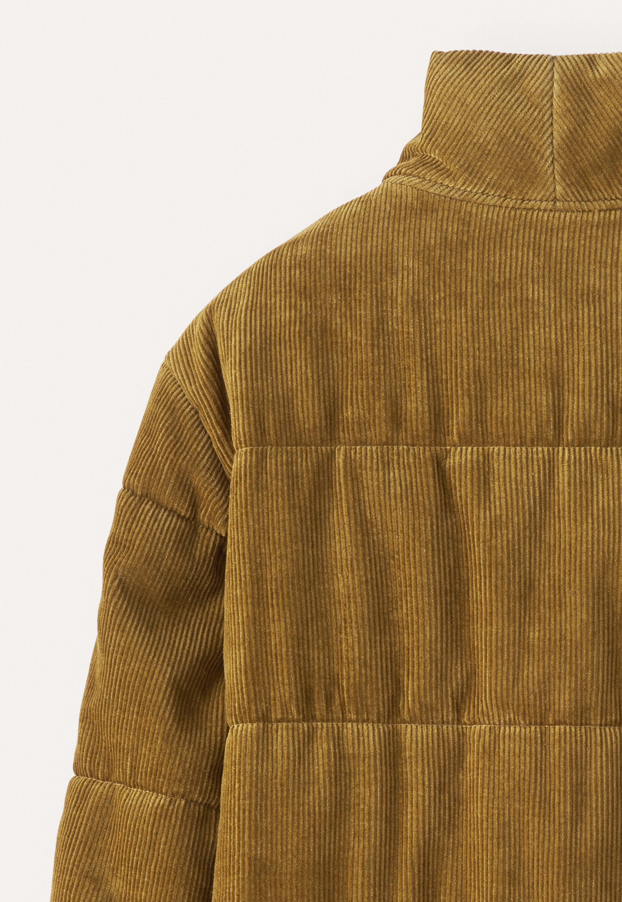 Padded shawl-collar coat