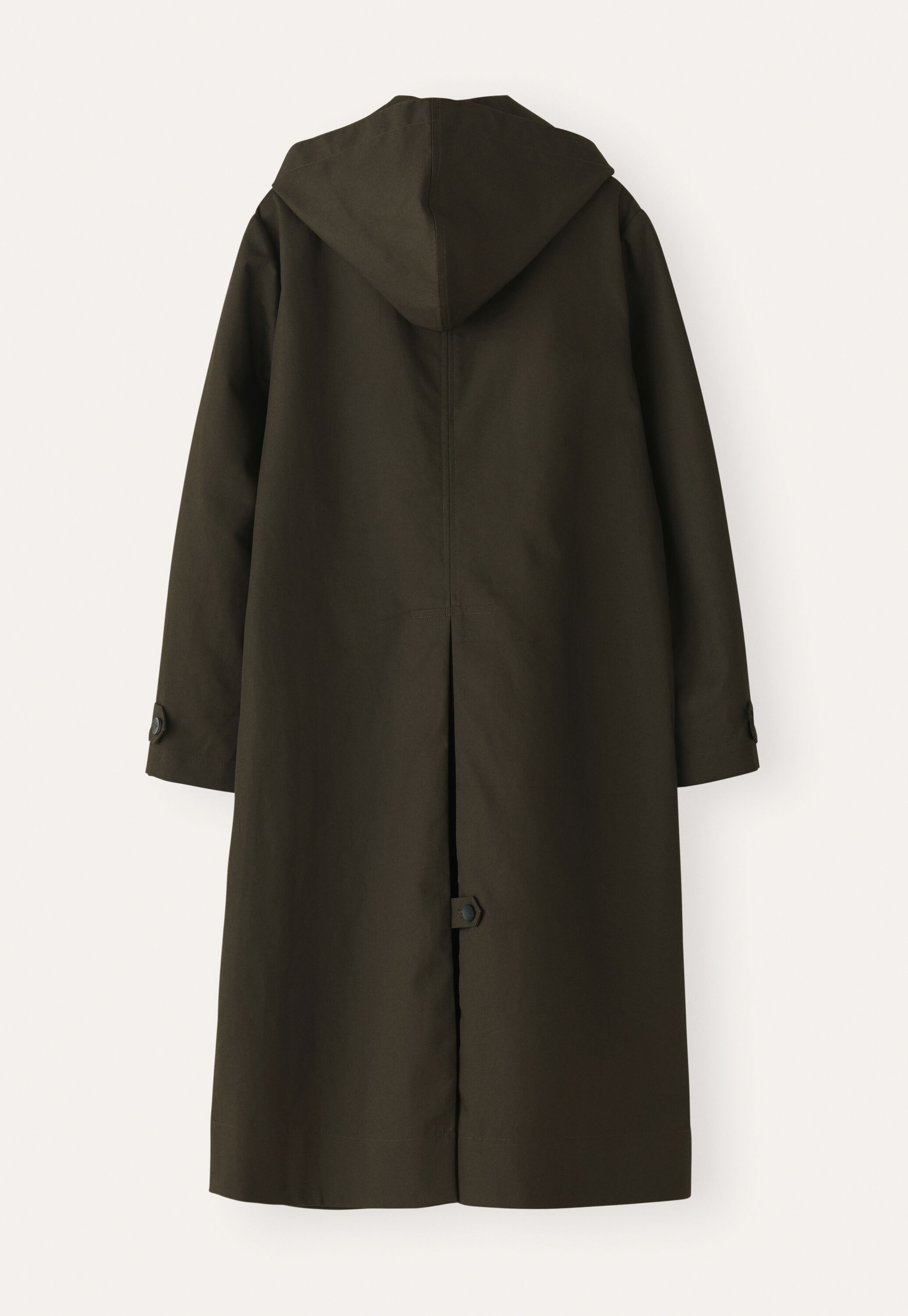 Hooded trench coat