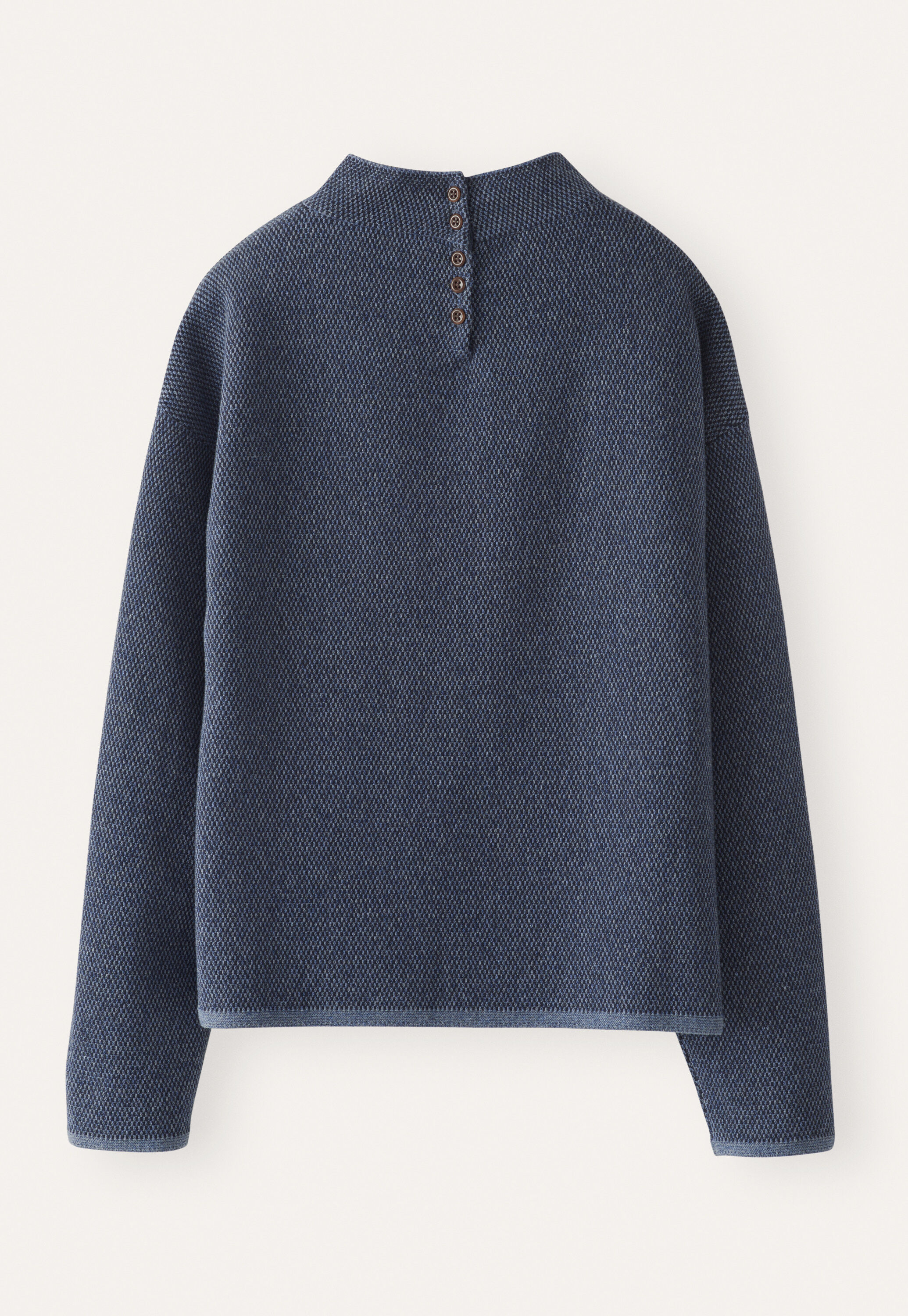 Inlay-stitch sweater