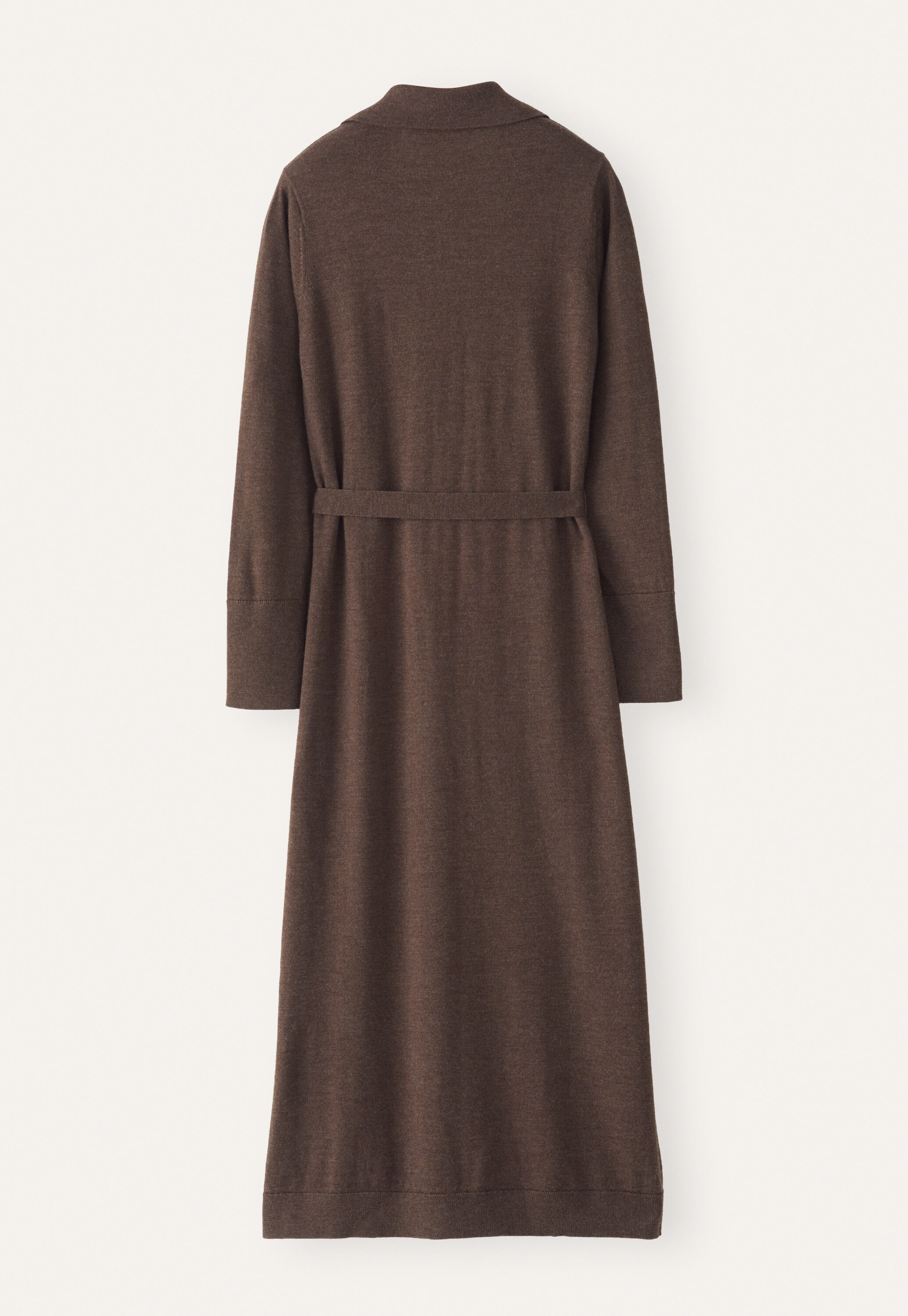Knitted tie-waist dress