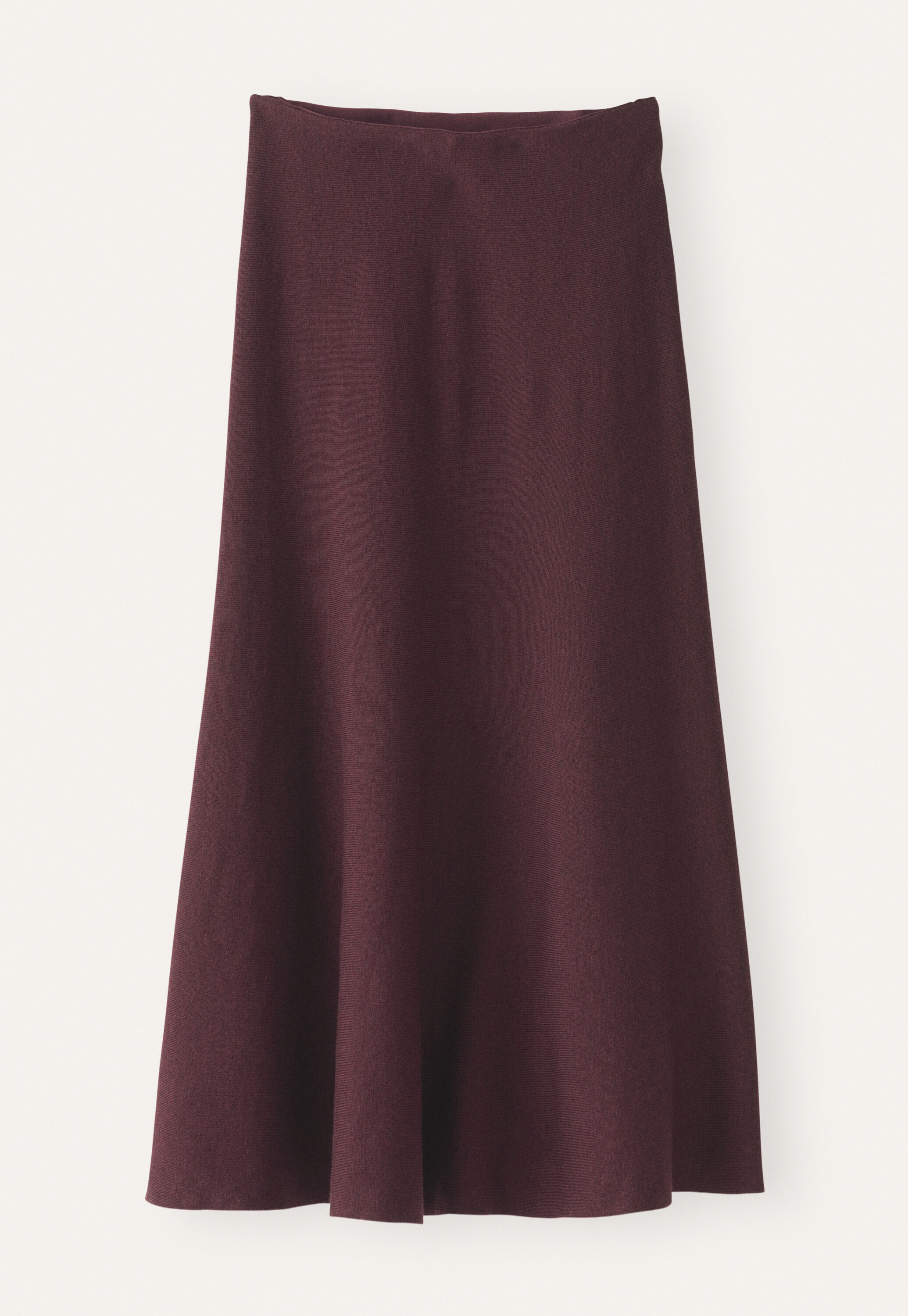 Knitted skirt, Aubergine, large