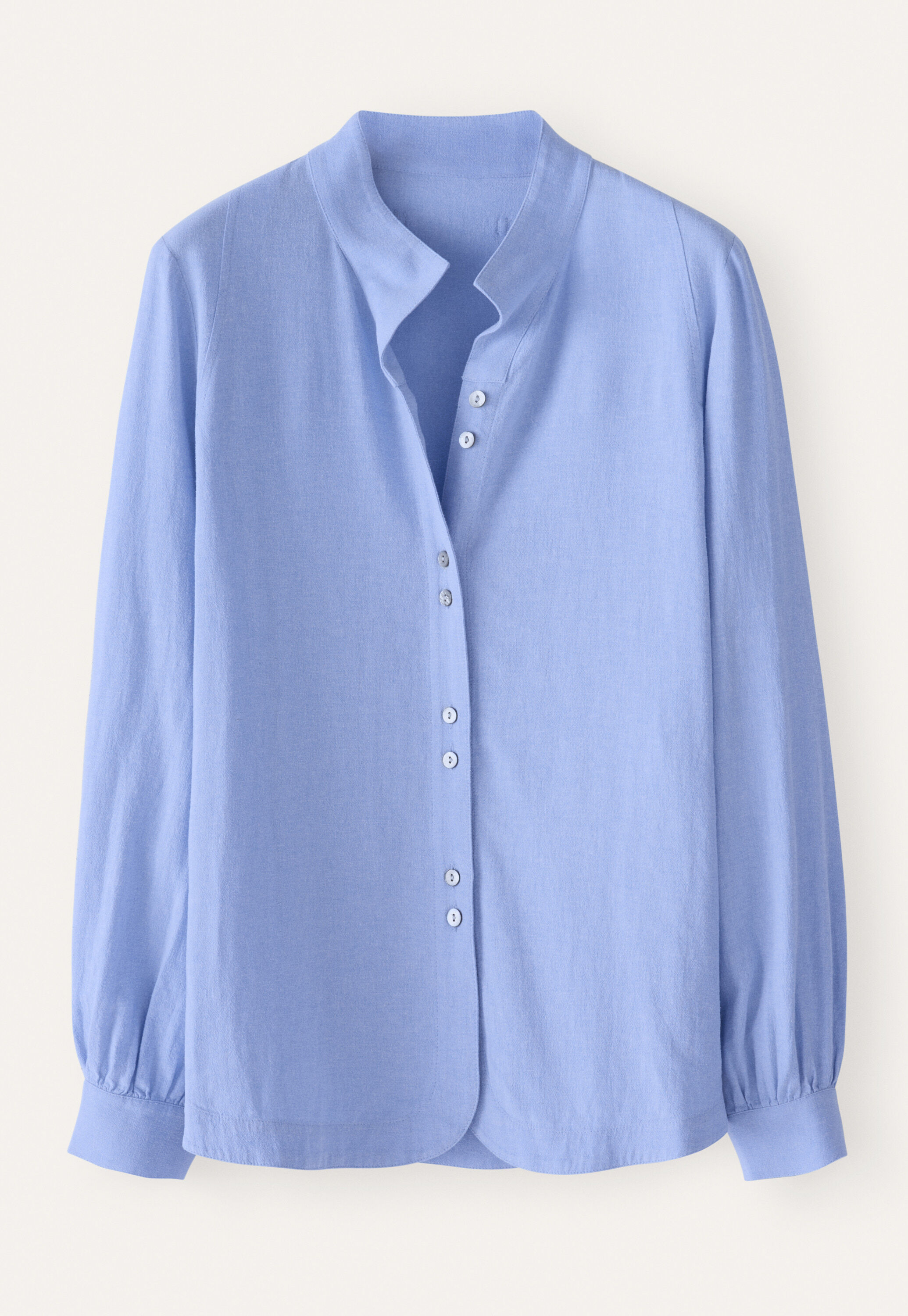 Funnel-neck blouse