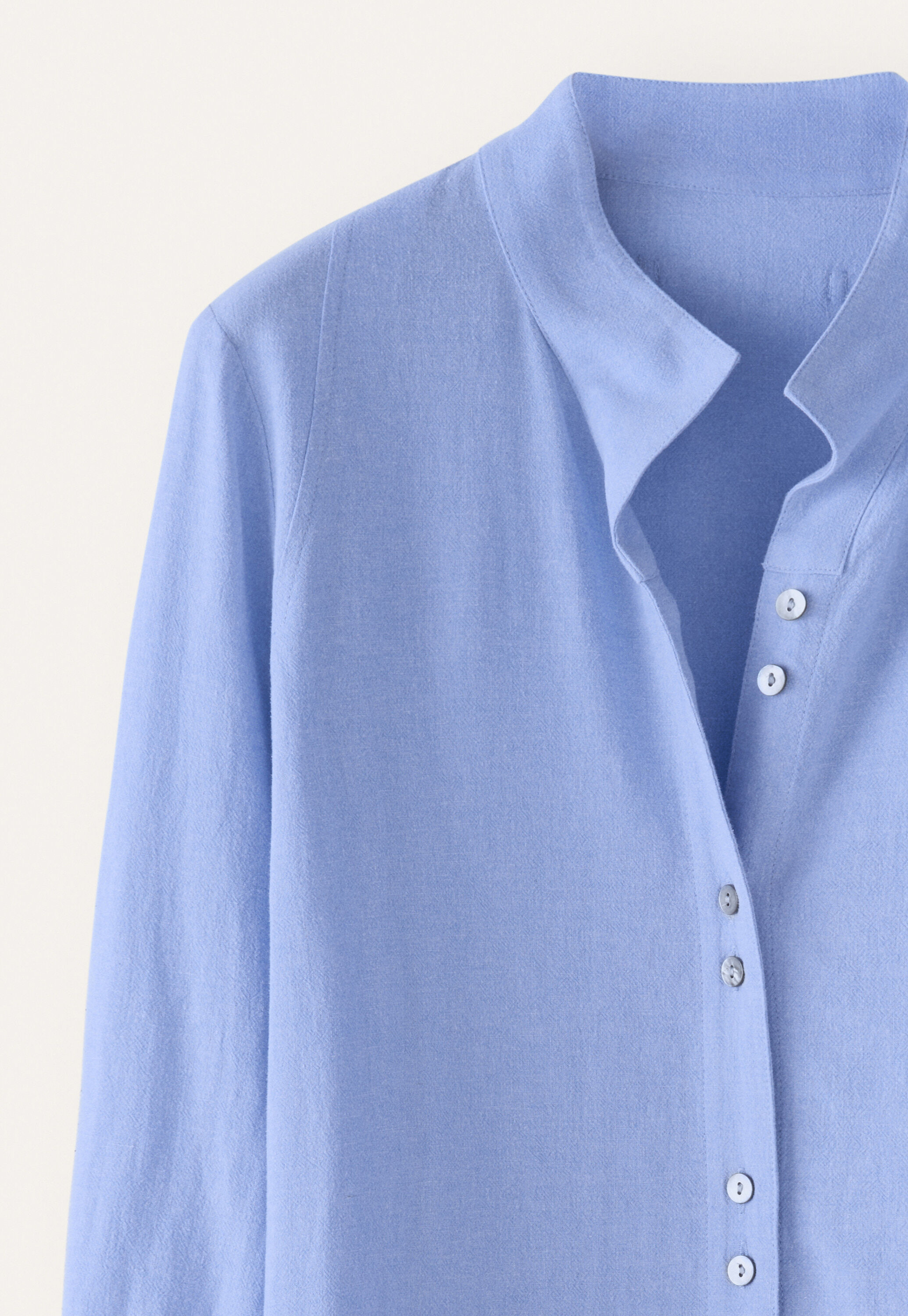 Funnel-neck blouse