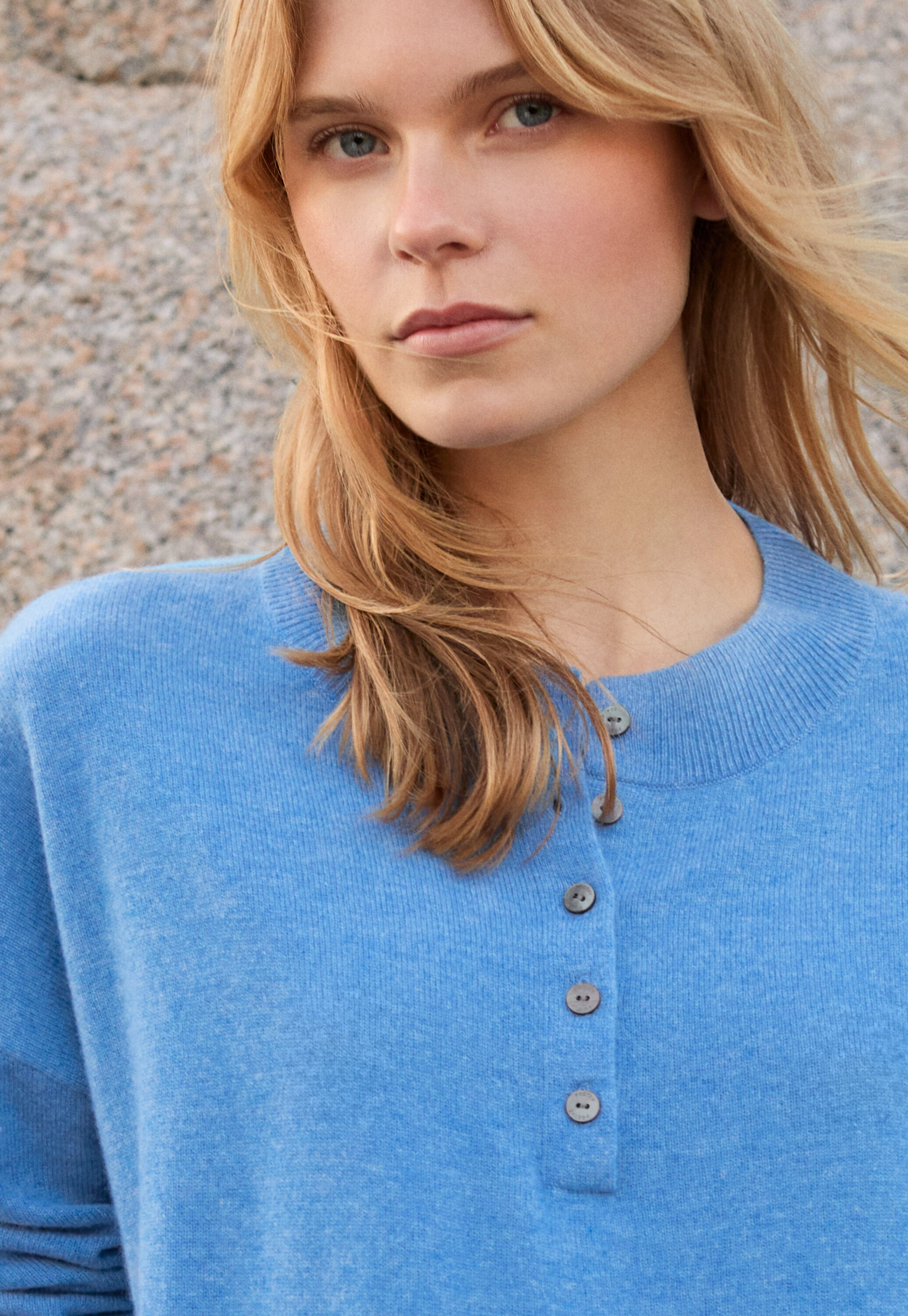 Funnel-neck sweater