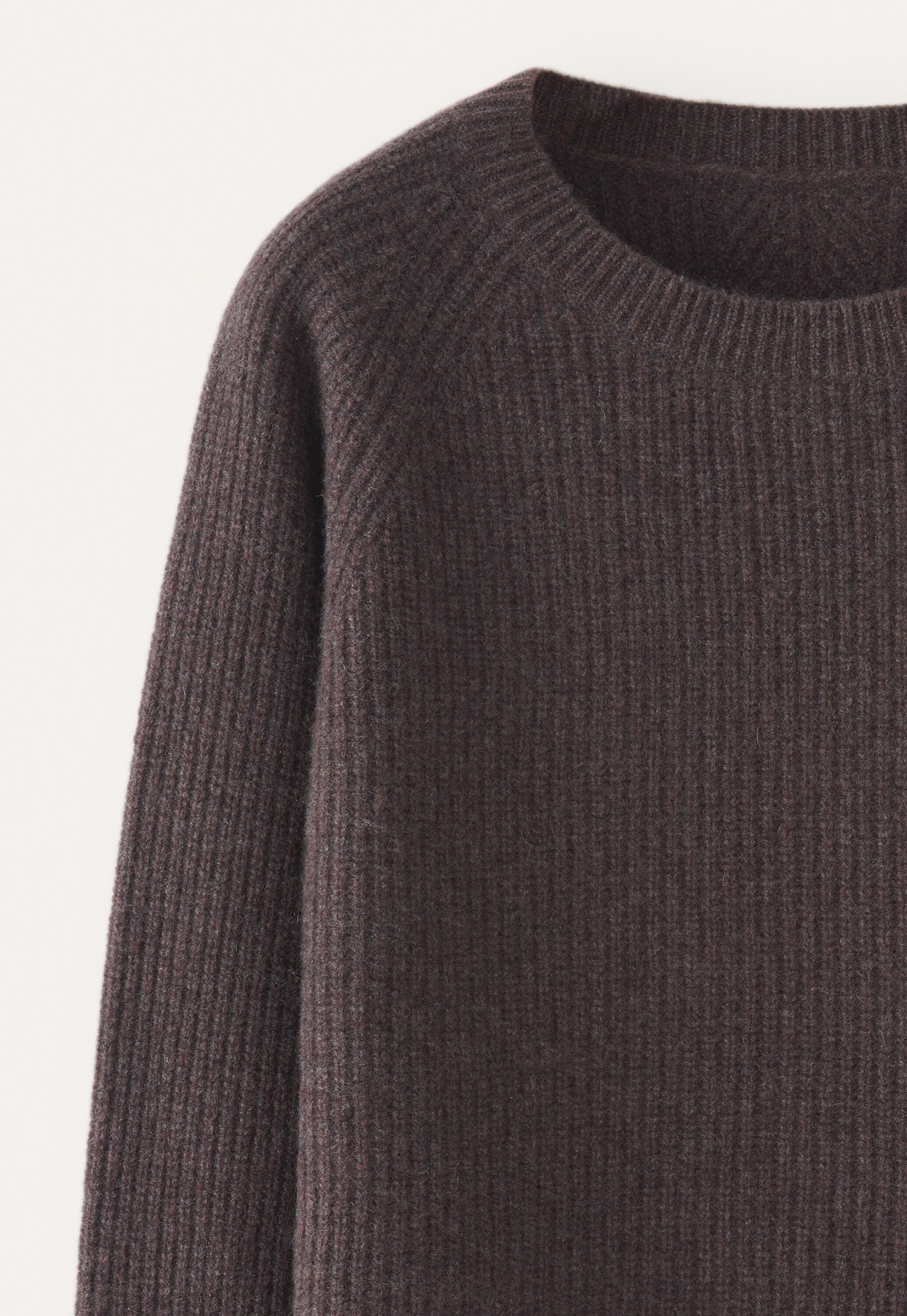 Ribbed crew-neck sweater