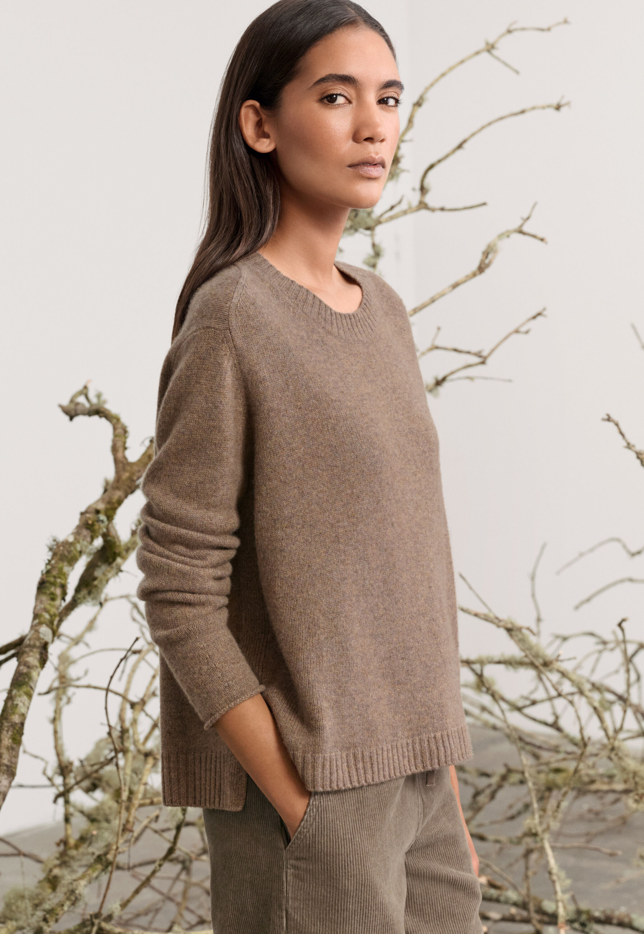 Funnel-neck sweater