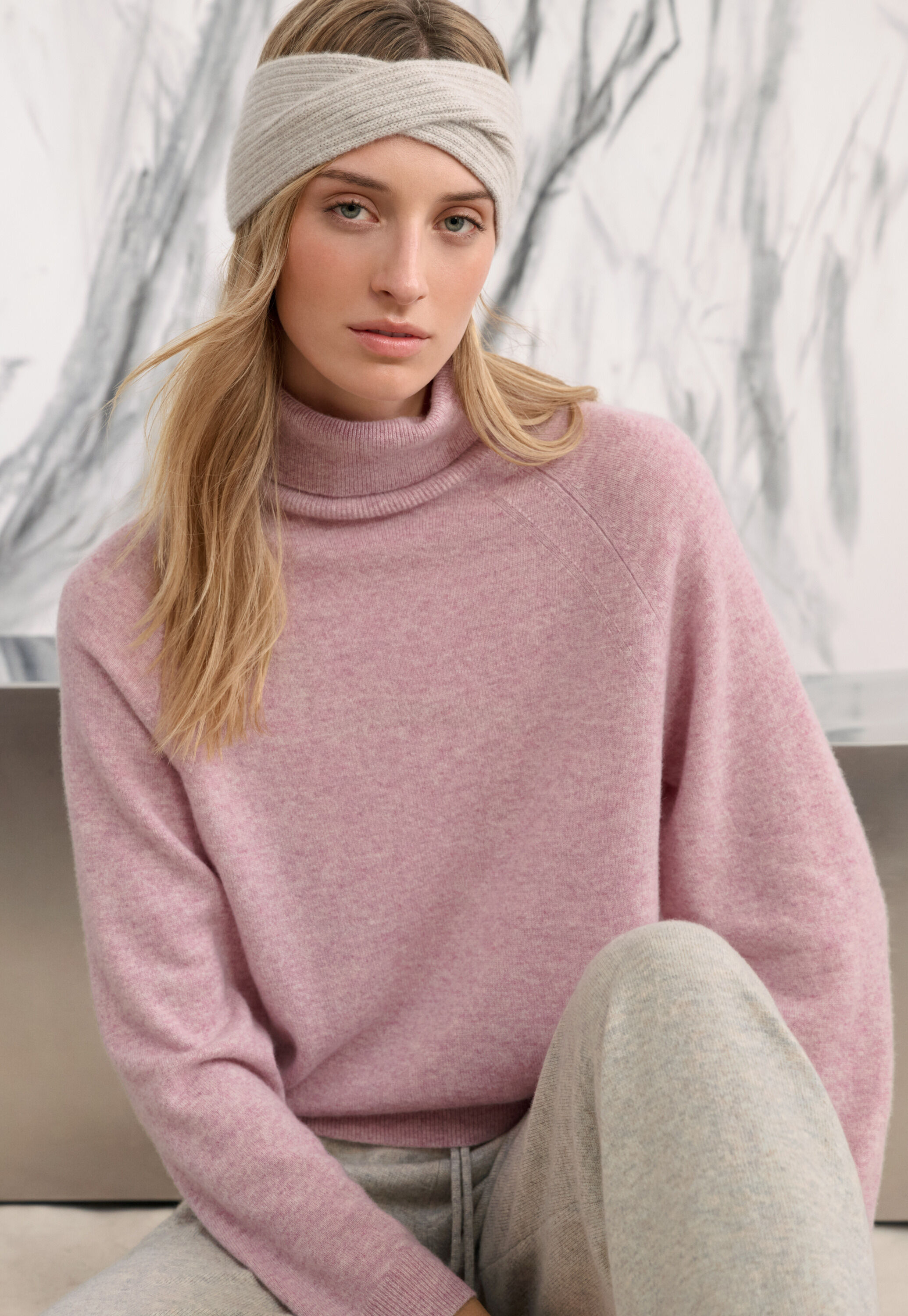 Funnel-neck sweater