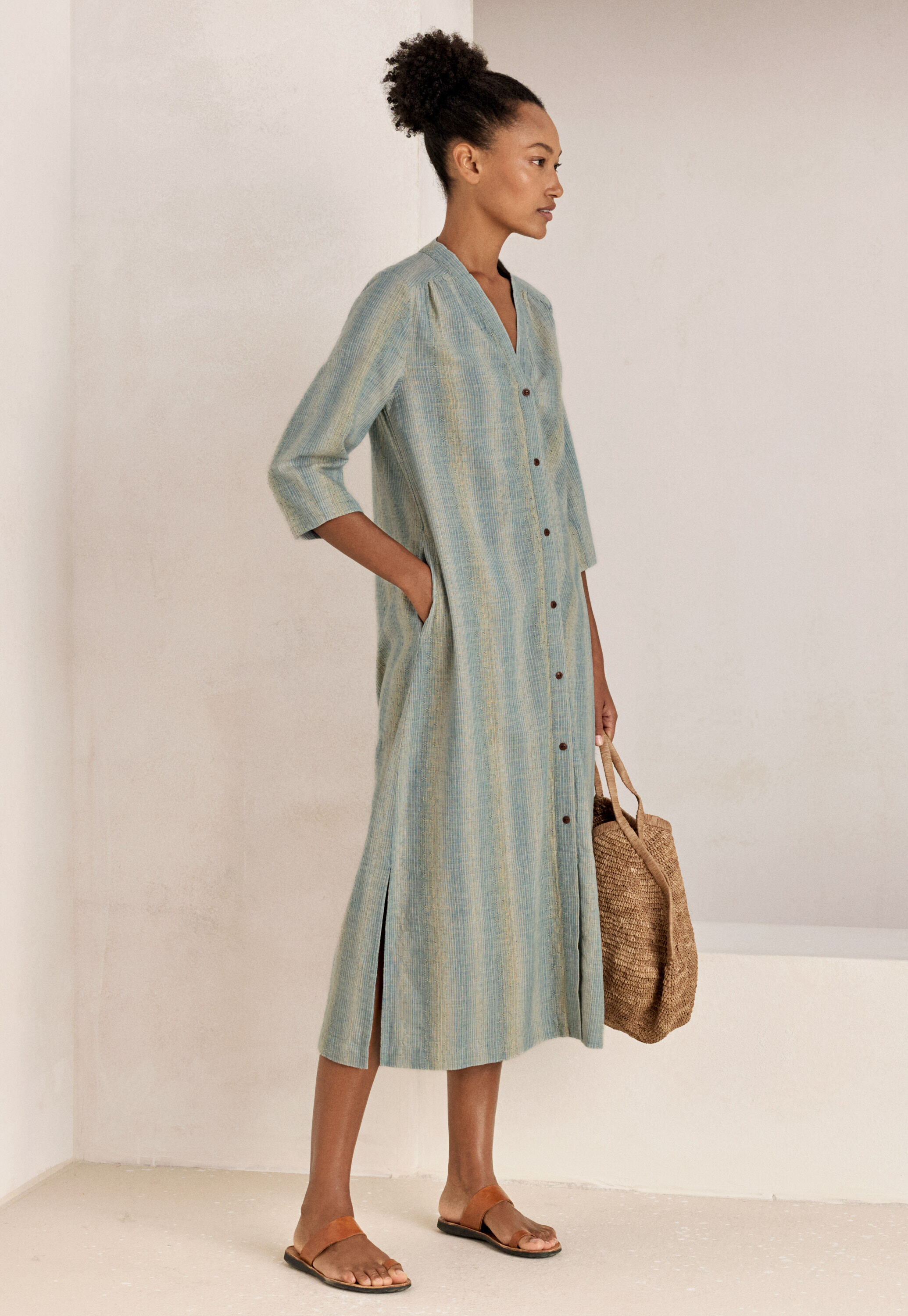 Button-through dress