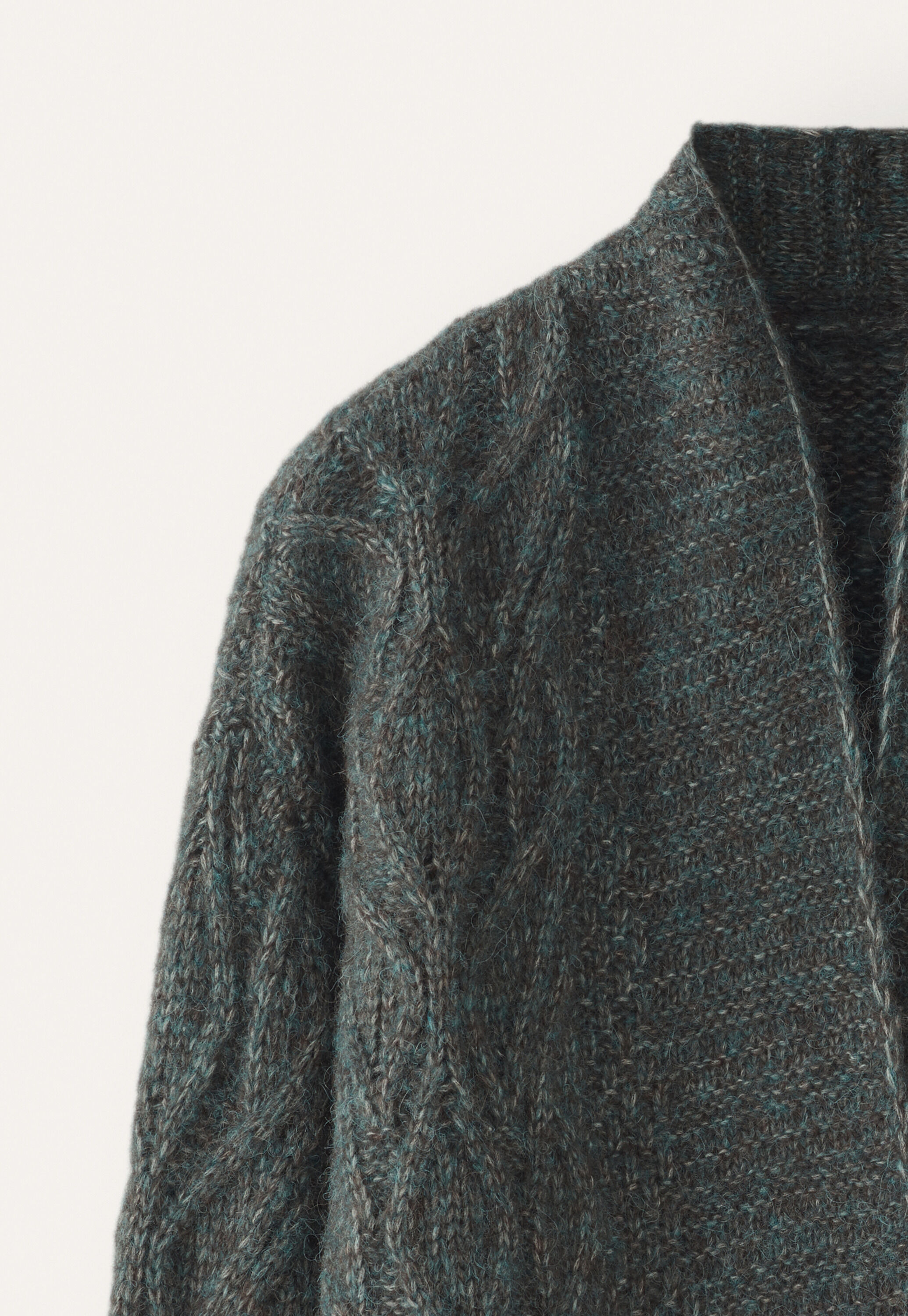 Cable-stitch cardigan