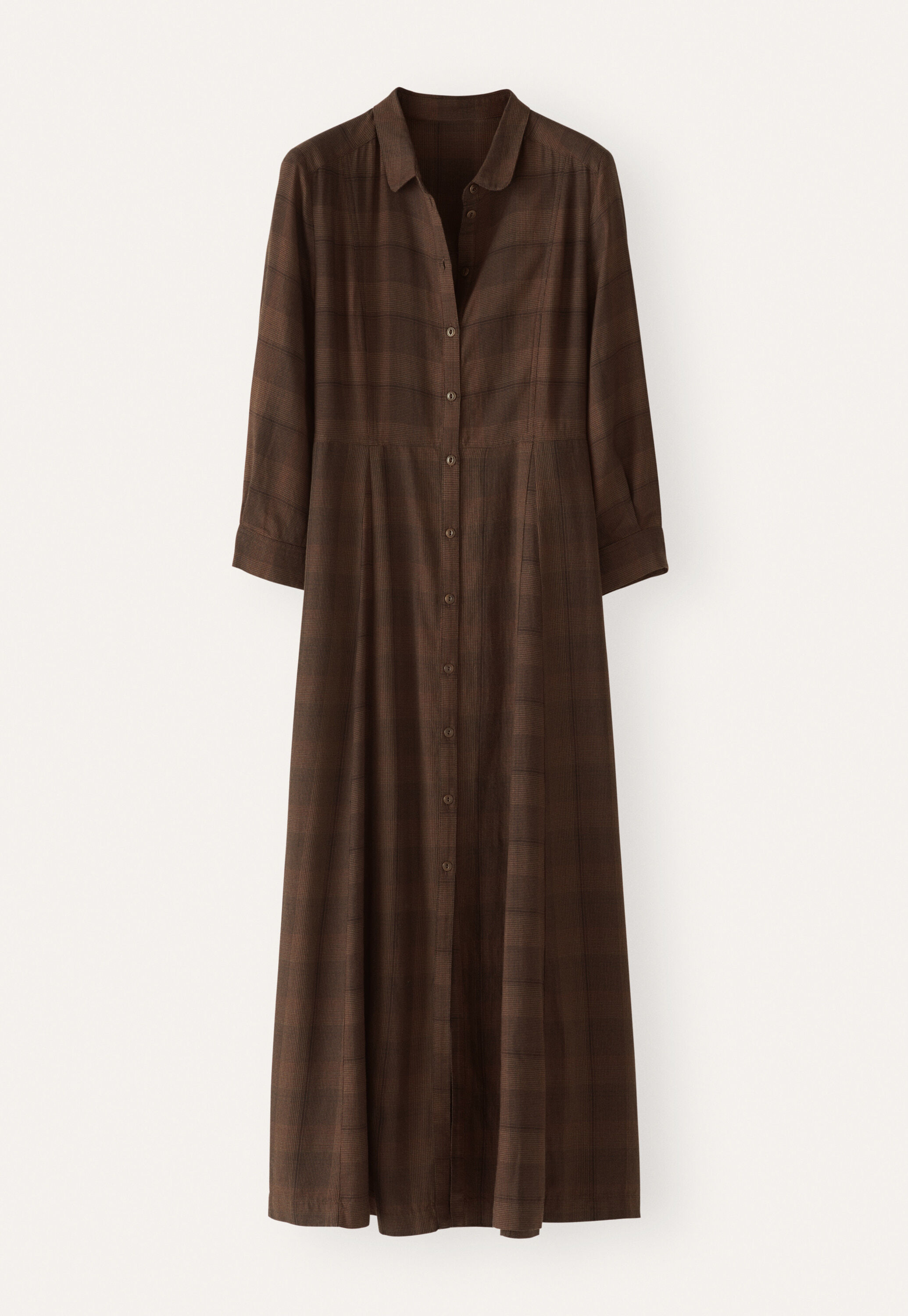 Long button-through dress