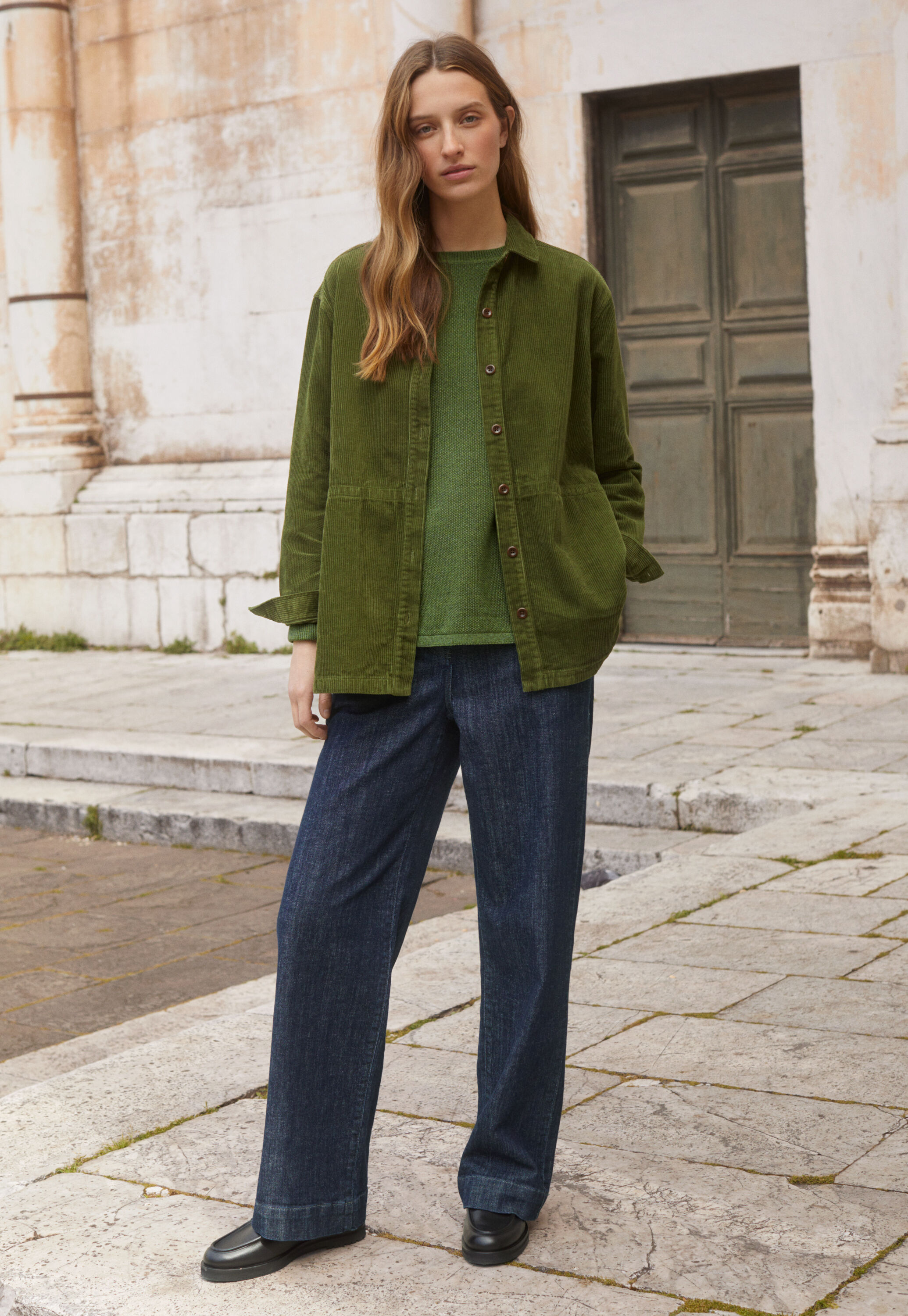 Cord overshirt
