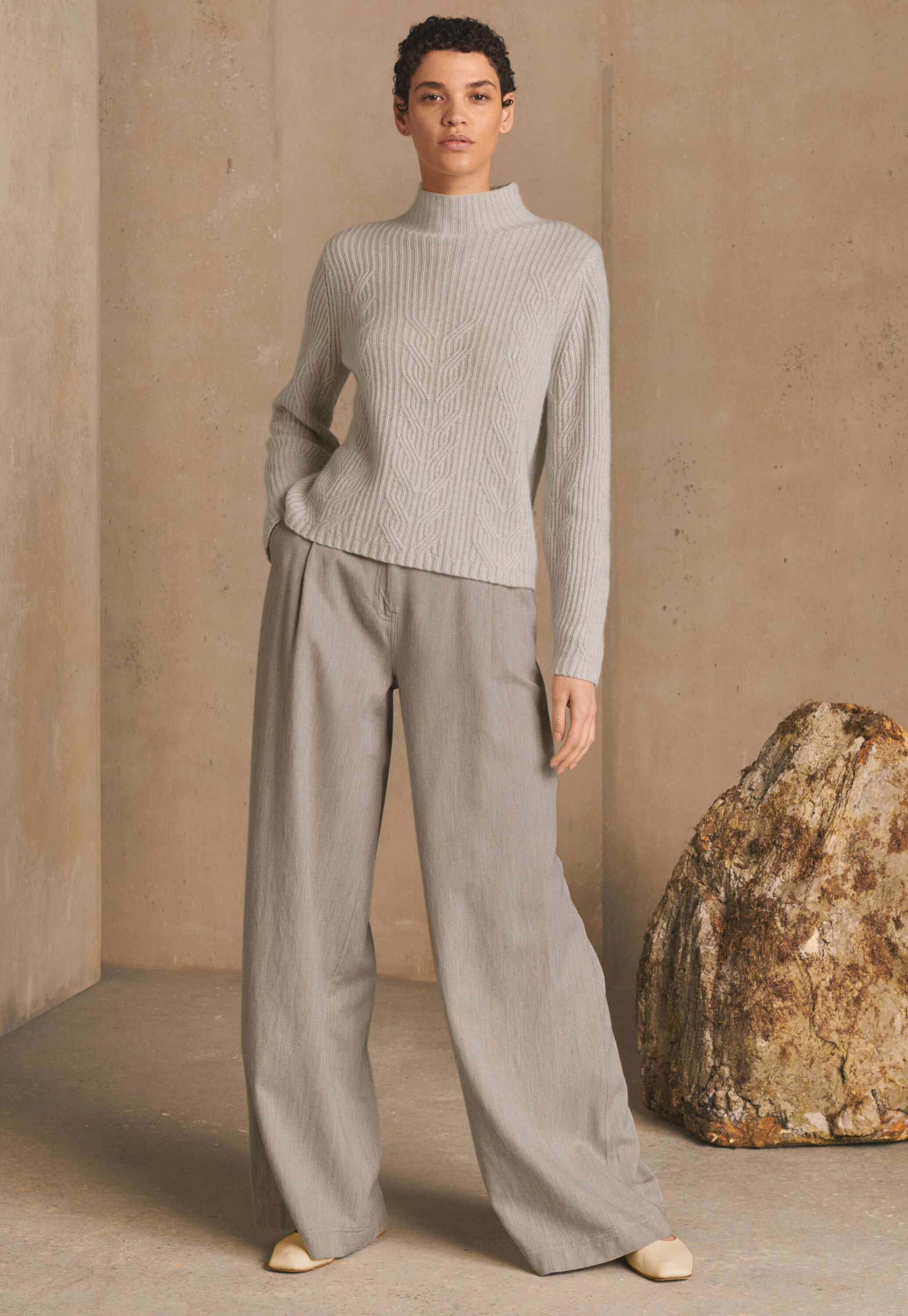 Cable sweater