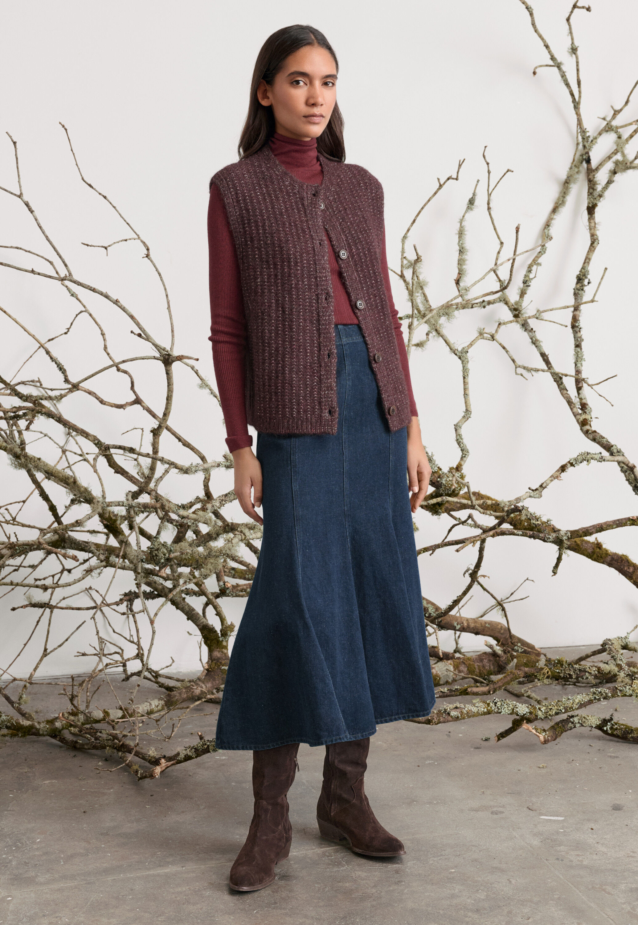 Panelled skirt