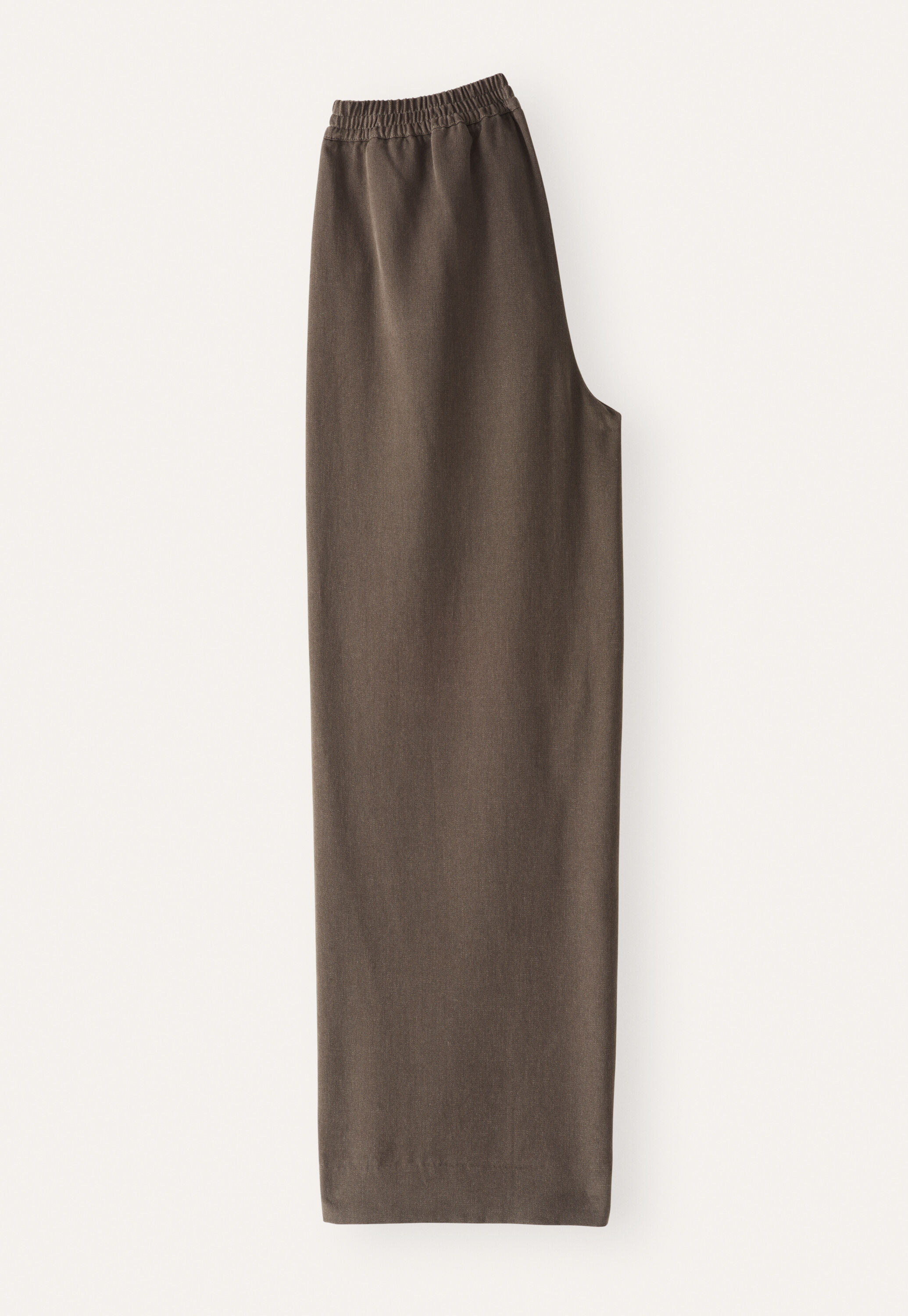 wide-leg trousers, Mink brown, large