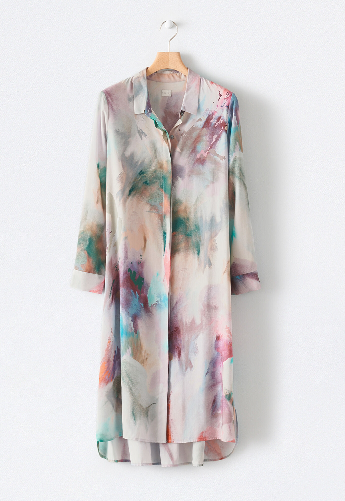 Printed shirtdress