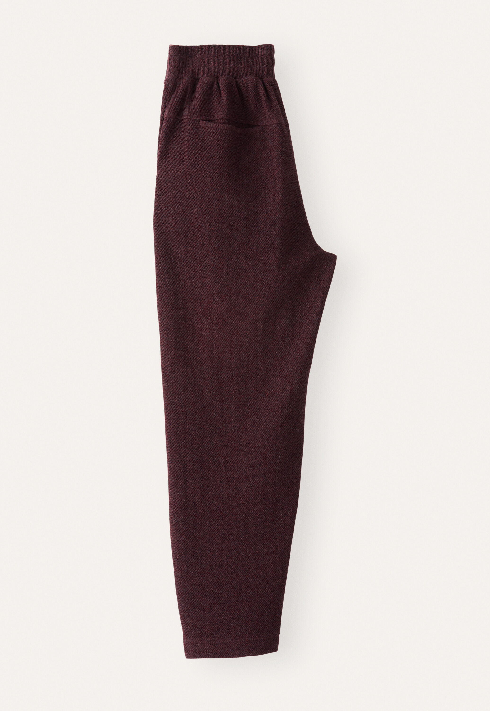 Jersey trousers, Aubergine, large