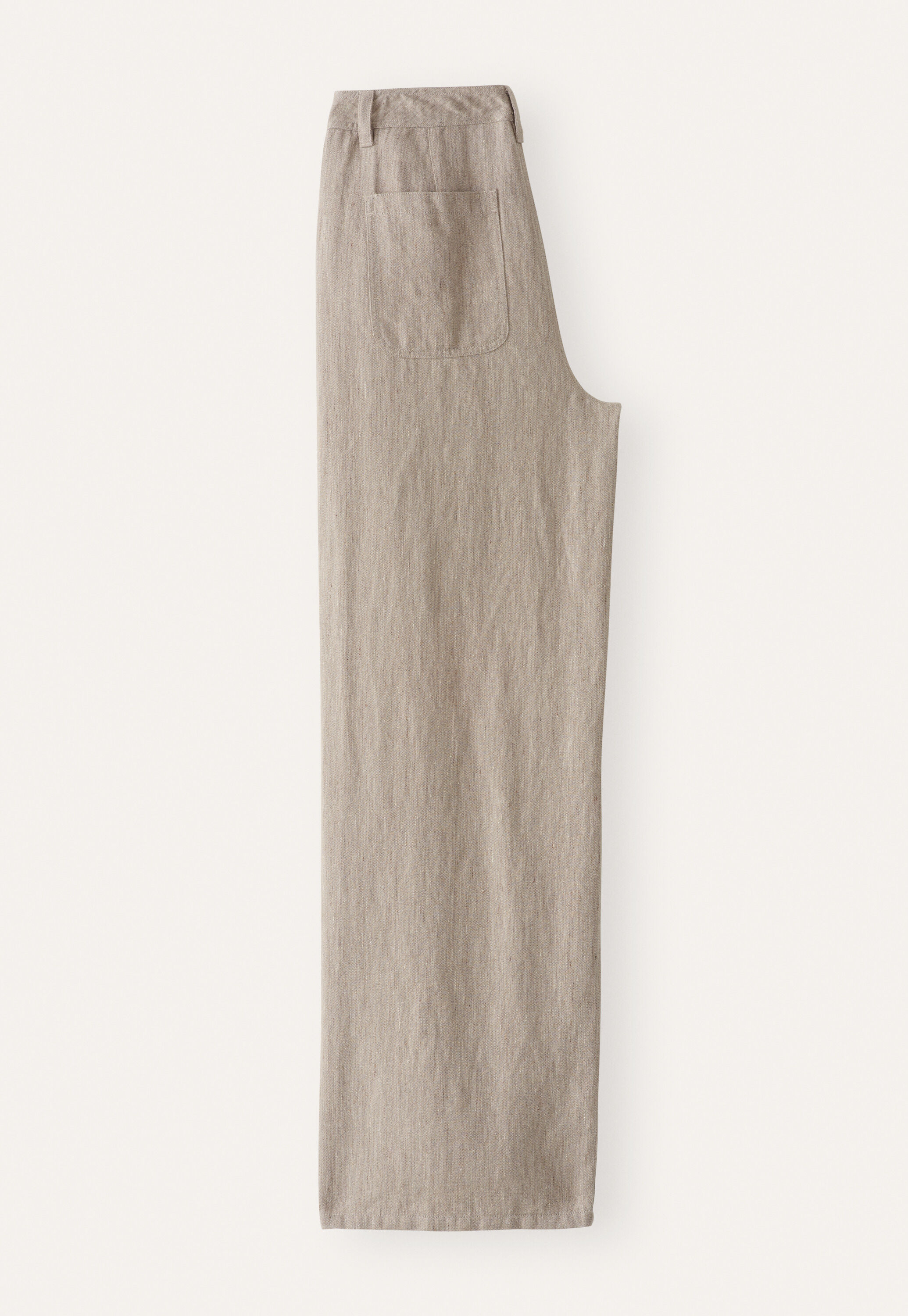 Wide & straight leg trousers, Mink, large