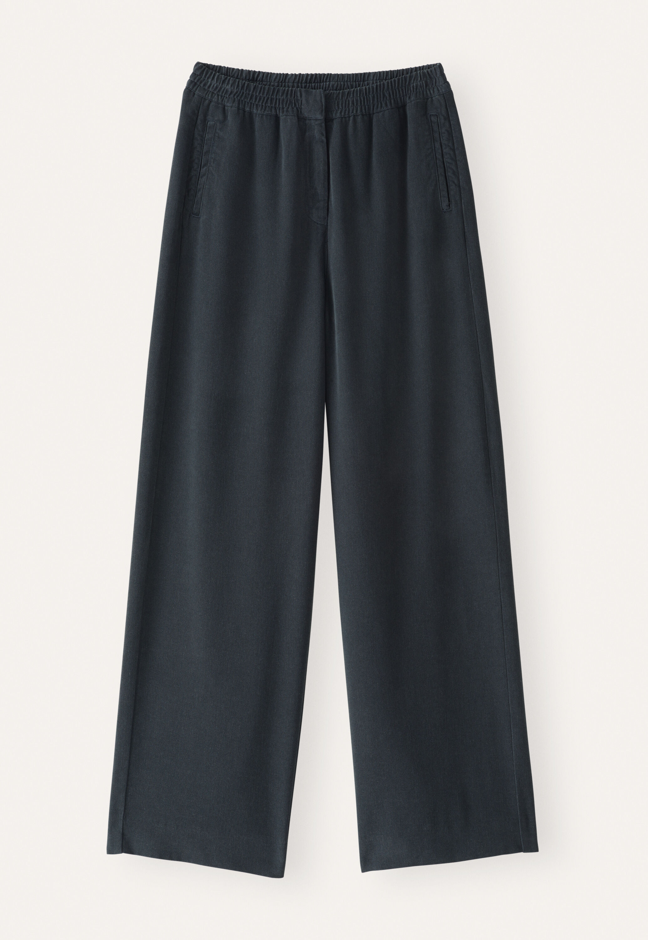 wide-leg trousers, Dark petrol, large
