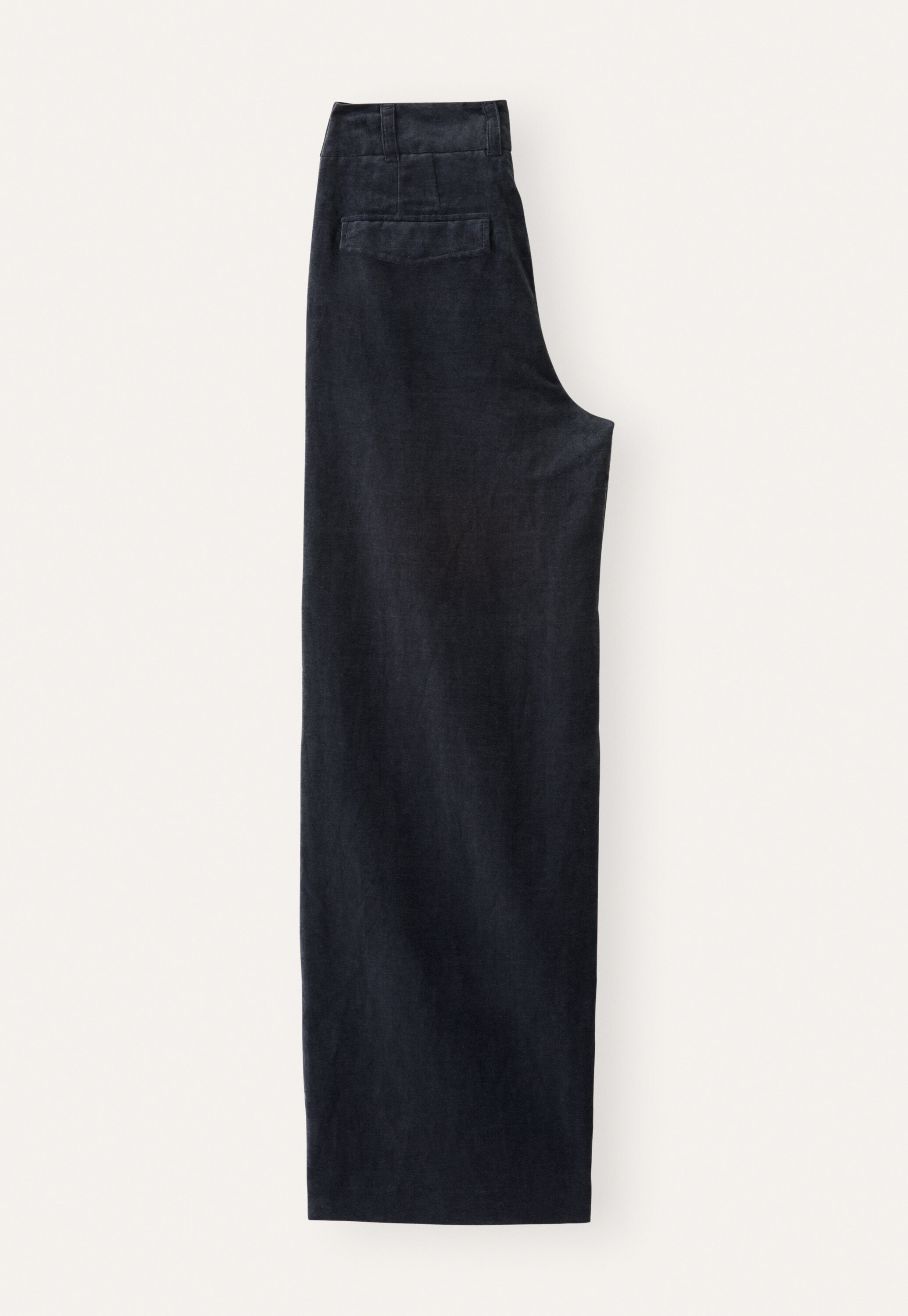 Wide-leg velvet trousers