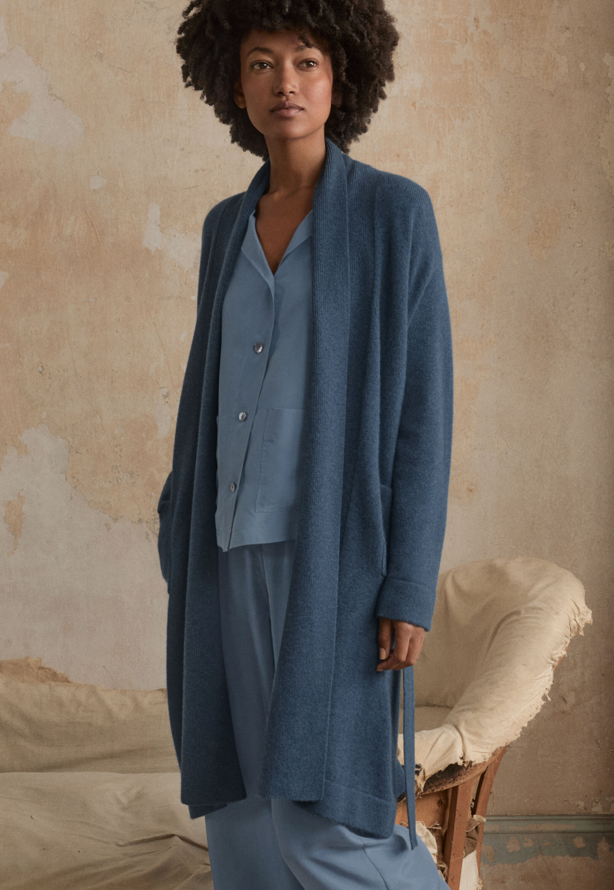 Knitted robe